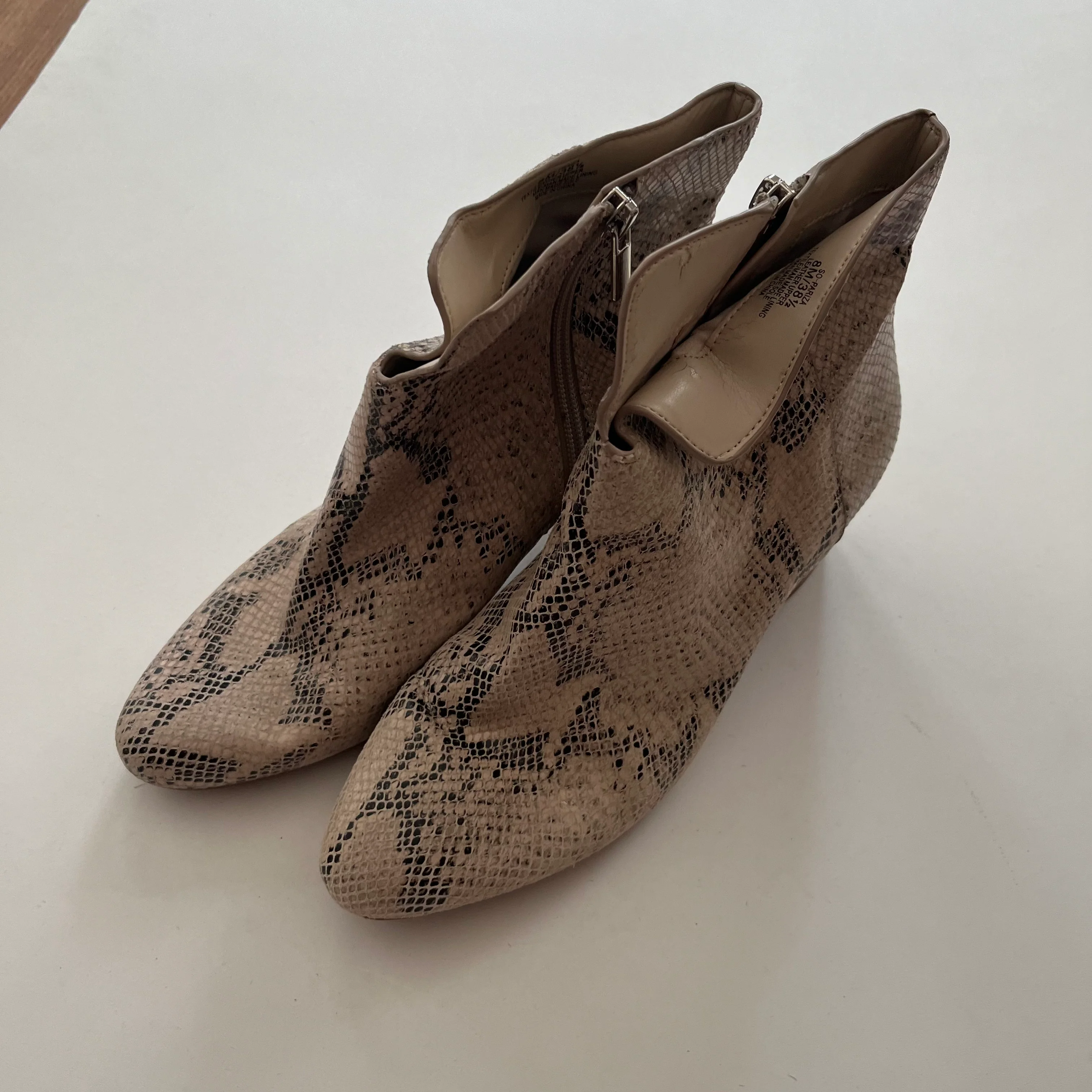 Boots Ankle Heels By Sole Society In Animal Print, Size: 8 - Image 2