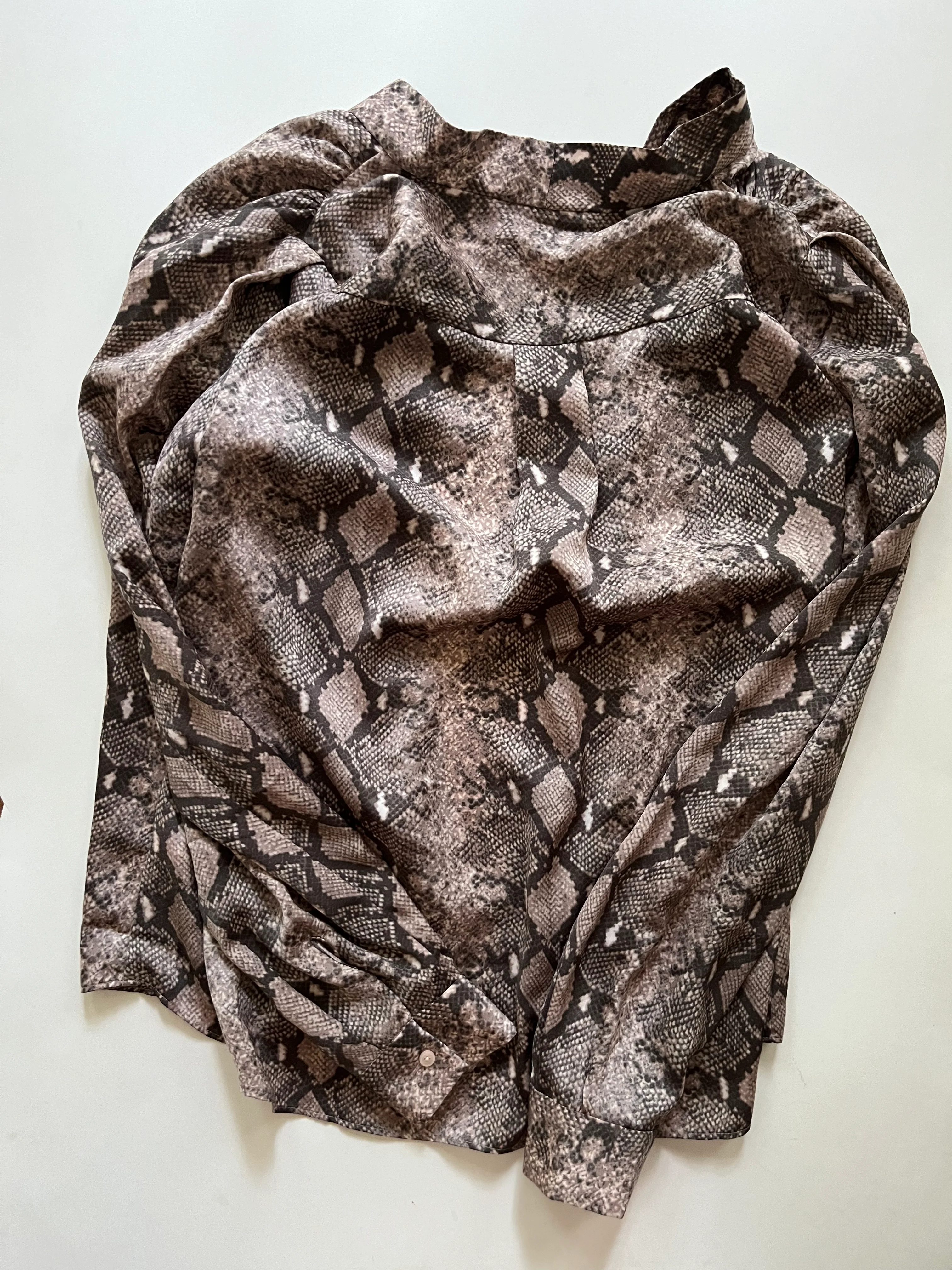 Blouse Long Sleeve By Stella And Dot In Animal Print, Size: L - Image 2