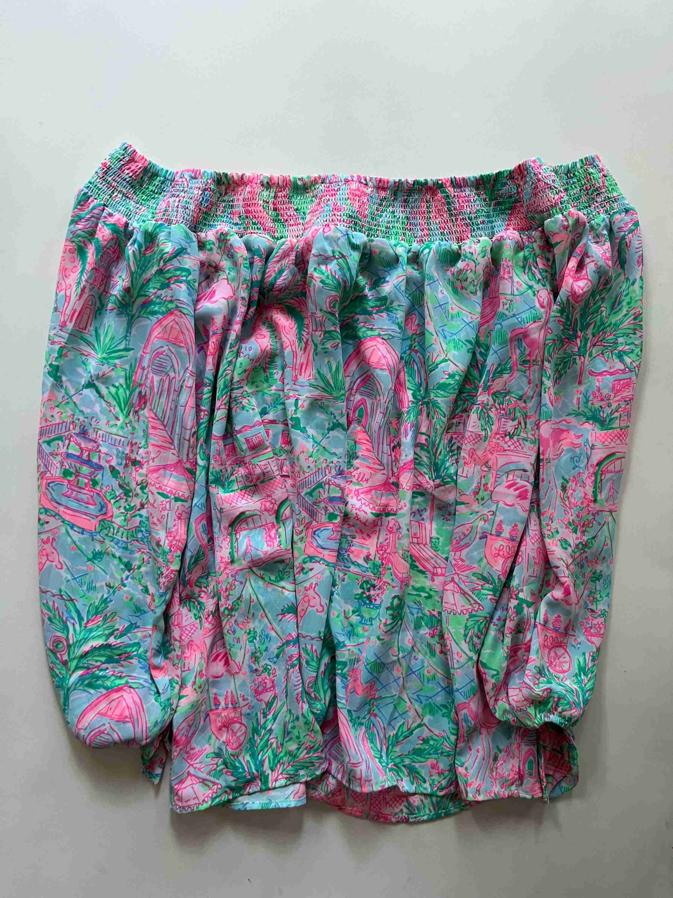 Blouse Short Sleeve By Lilly Pulitzer In Multi-colored, Size: S - Image 2