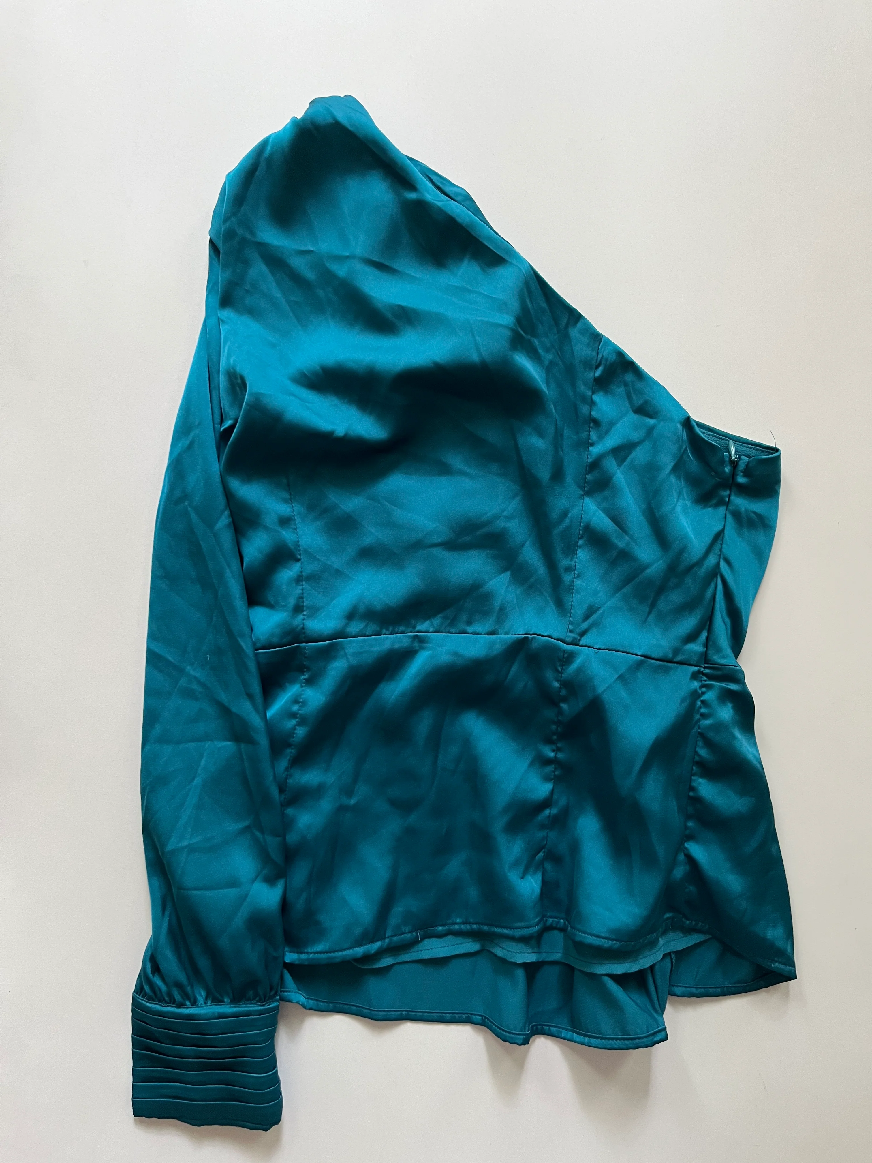 Blouse Long Sleeve By Dress Forum In Teal, Size: S - Image 2