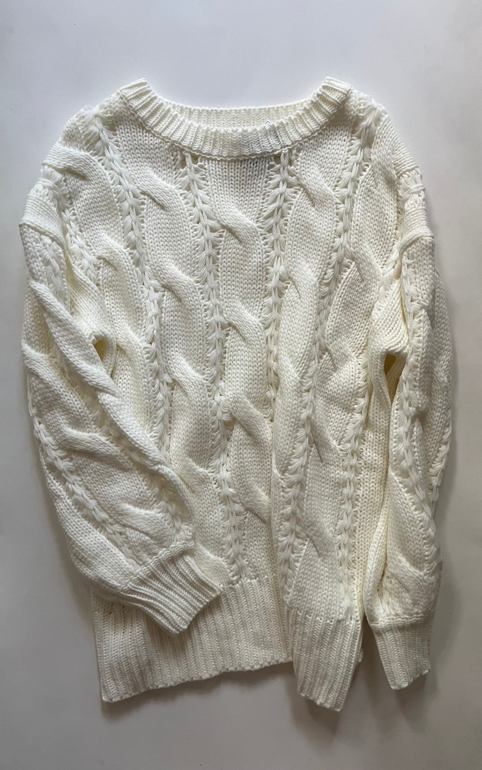 Sweater By Vine & Love In Cream, Size: M - Image 1