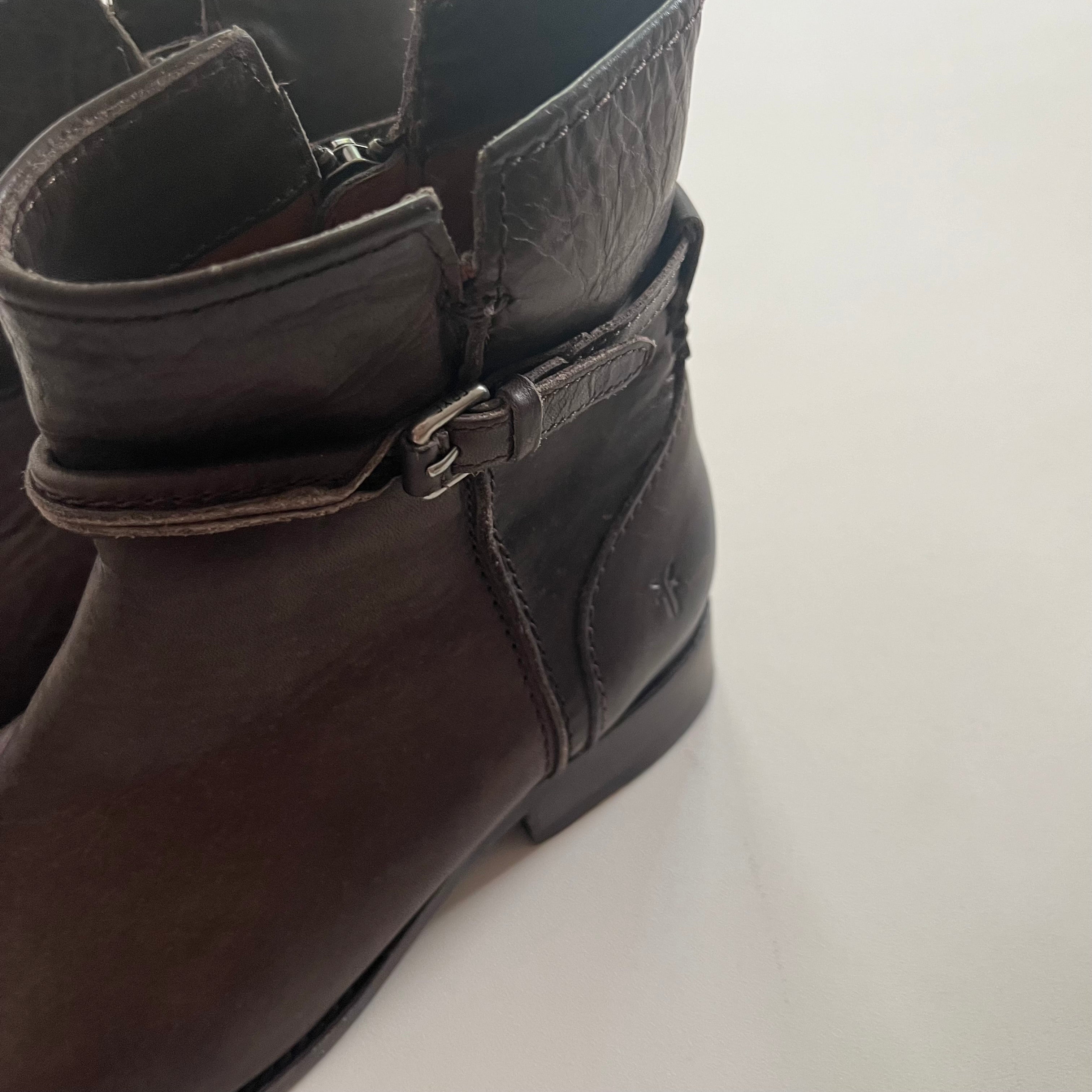 Boots Ankle Heels By Frye In Brown, Size: 6.5 - Image 3