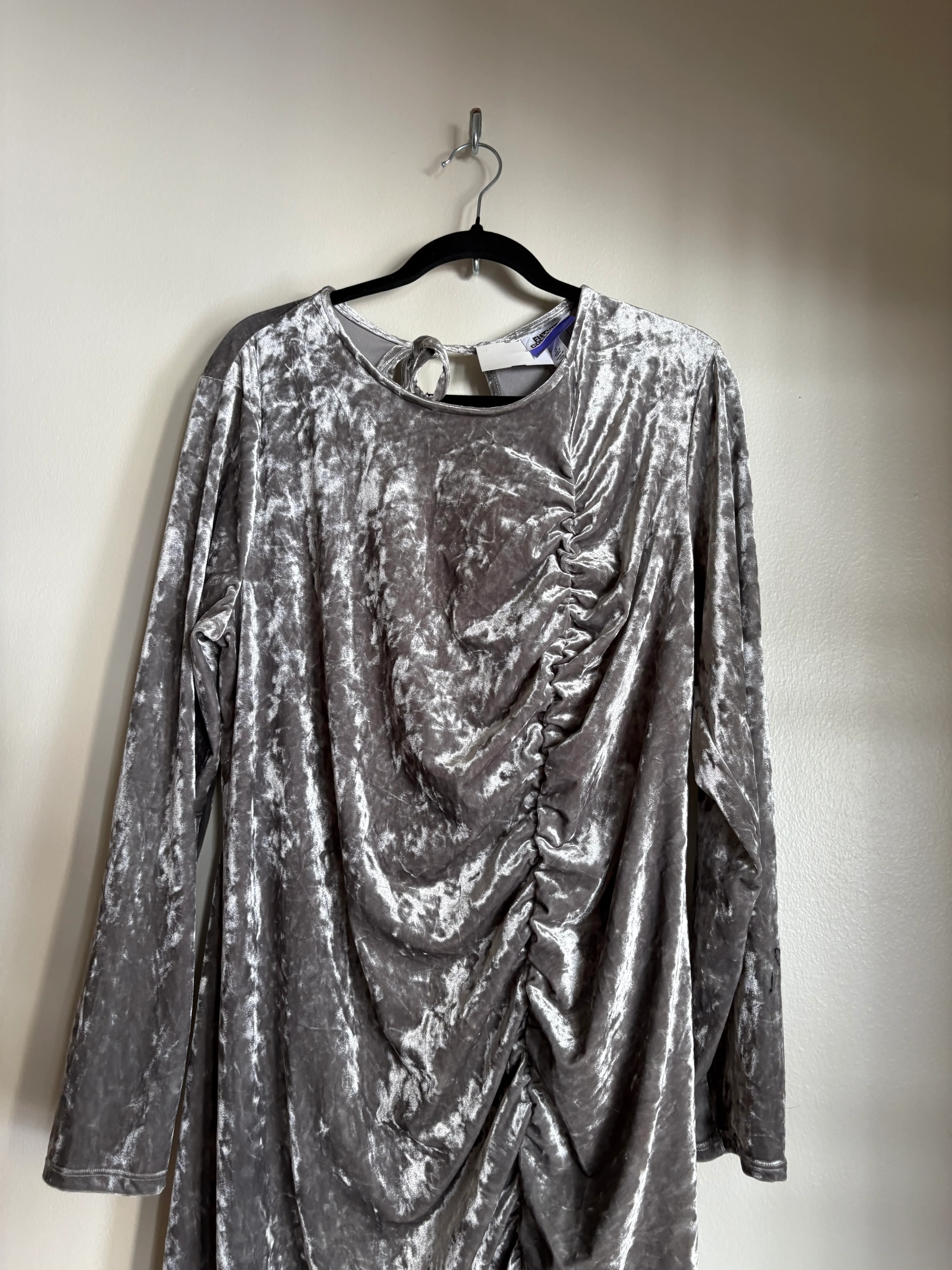 Dress Party Midi By Cmc In Silver, Size: 1x - Image 3