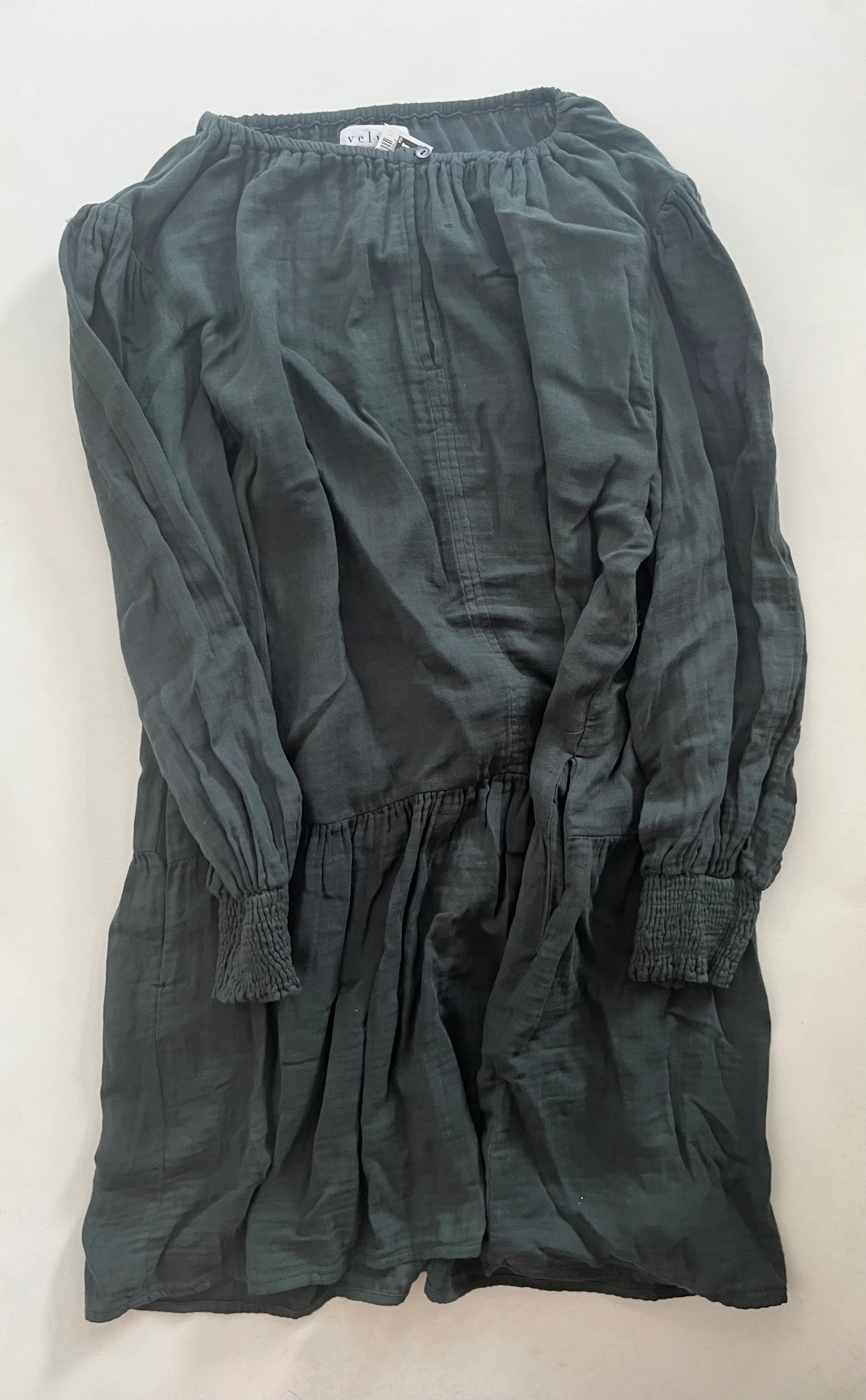 Dress Casual Midi By Velvet In Green, Size: Xs - Image 1