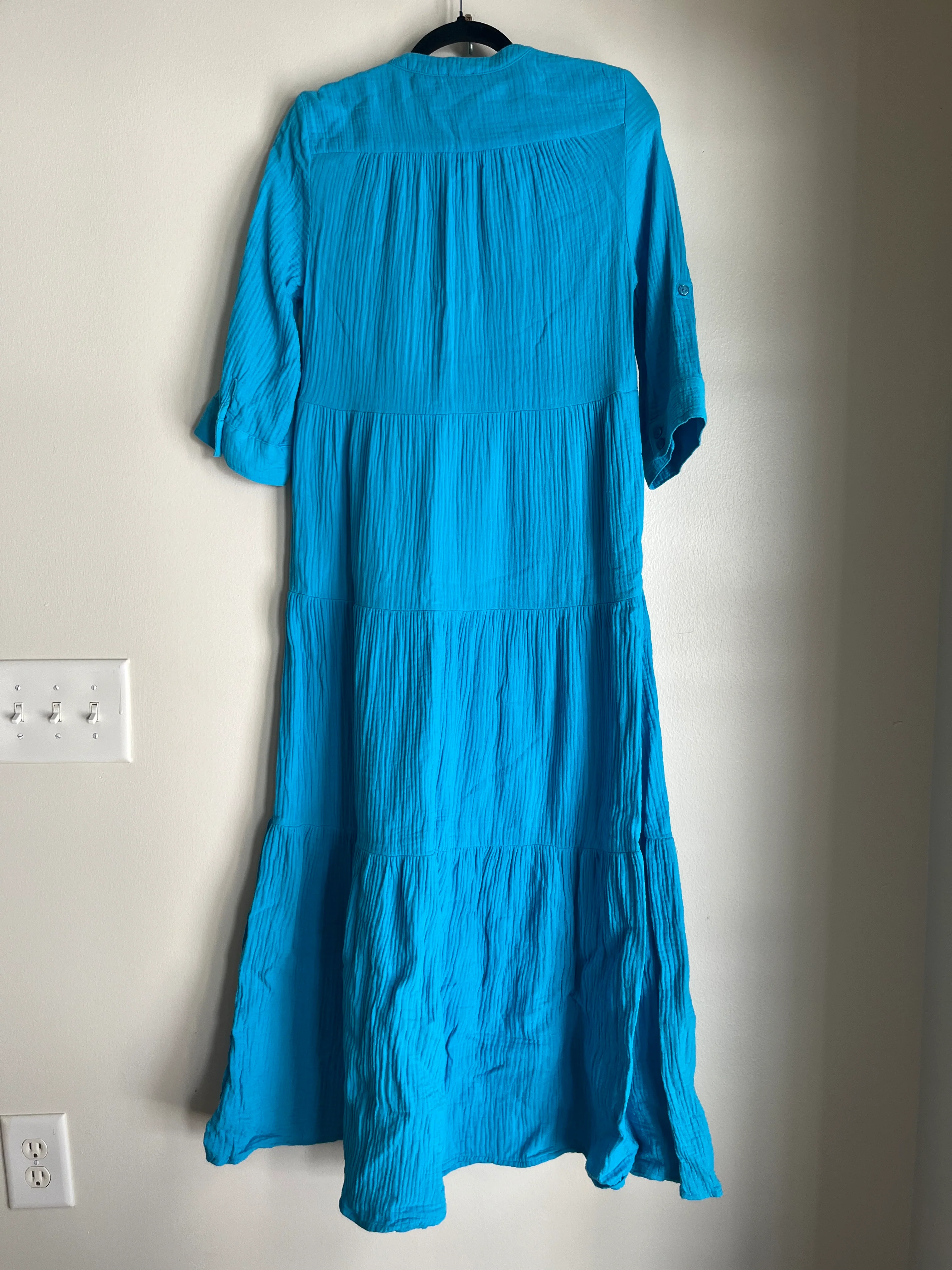 Dress Casual Maxi By Chicos In Turquoise, Size: Xs - Image 2