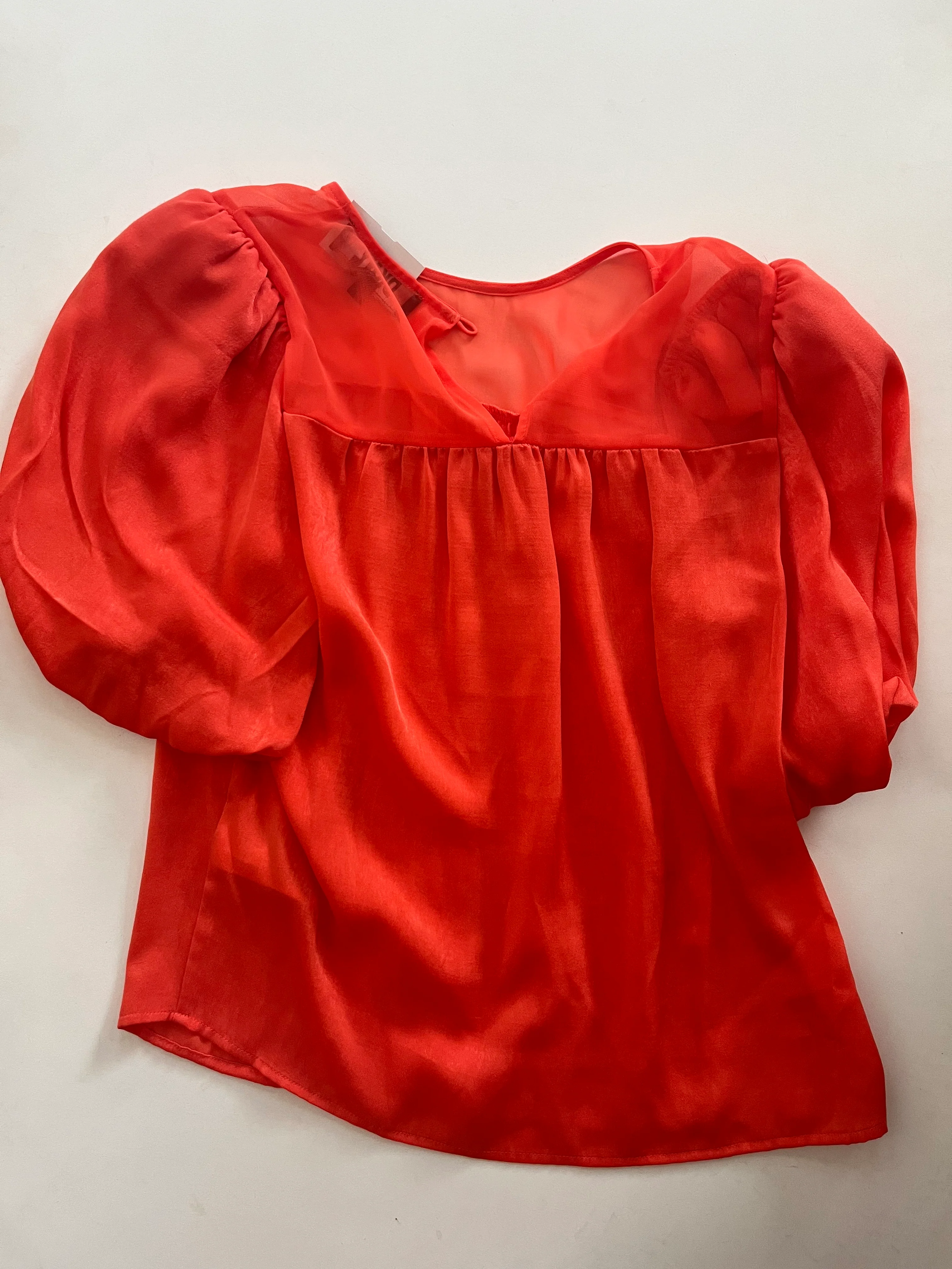 Blouse Long Sleeve By Dkny In Orange, Size: Xs - Image 2