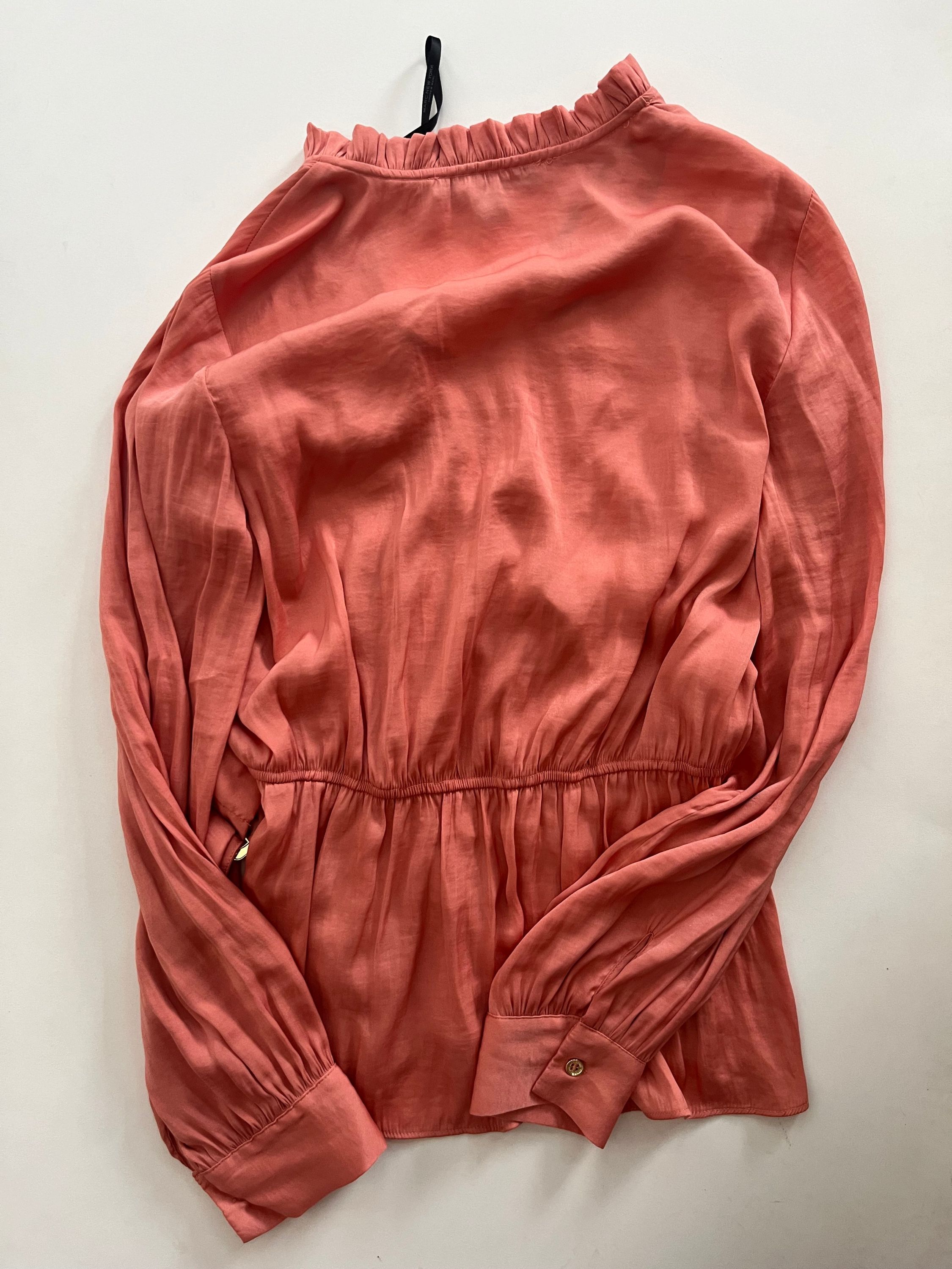 Blouse Long Sleeve By Marc New York In Salmon, Size: S - Image 2