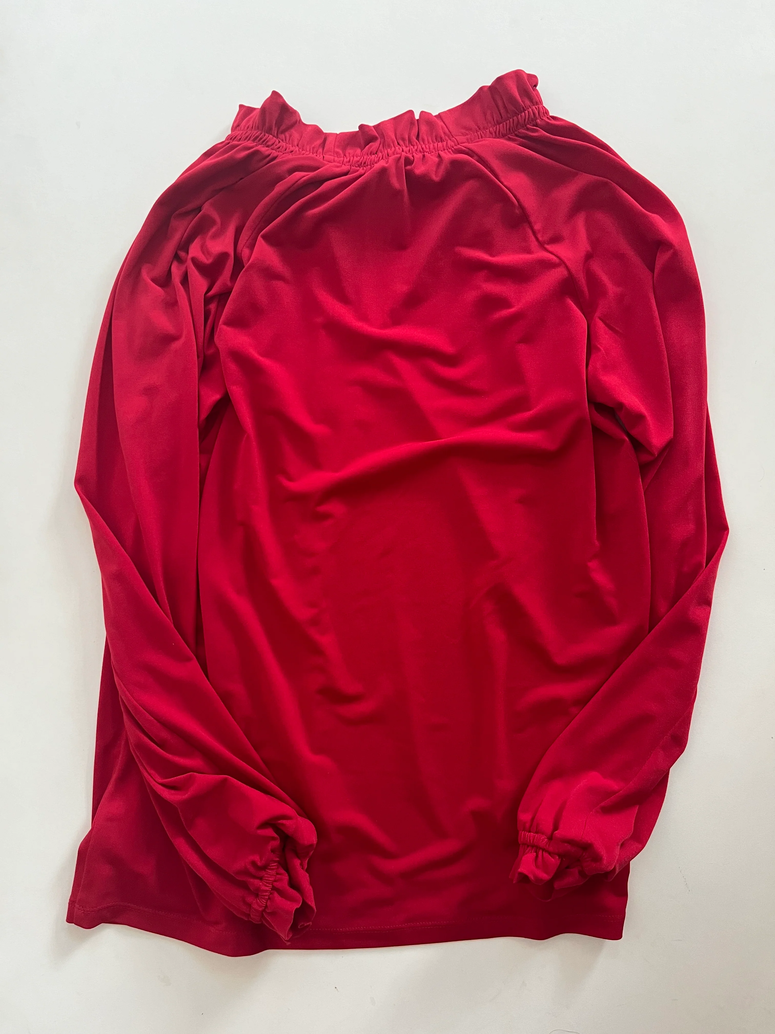 Blouse Long Sleeve By Michael Kors In Red, Size: Xs - Image 2