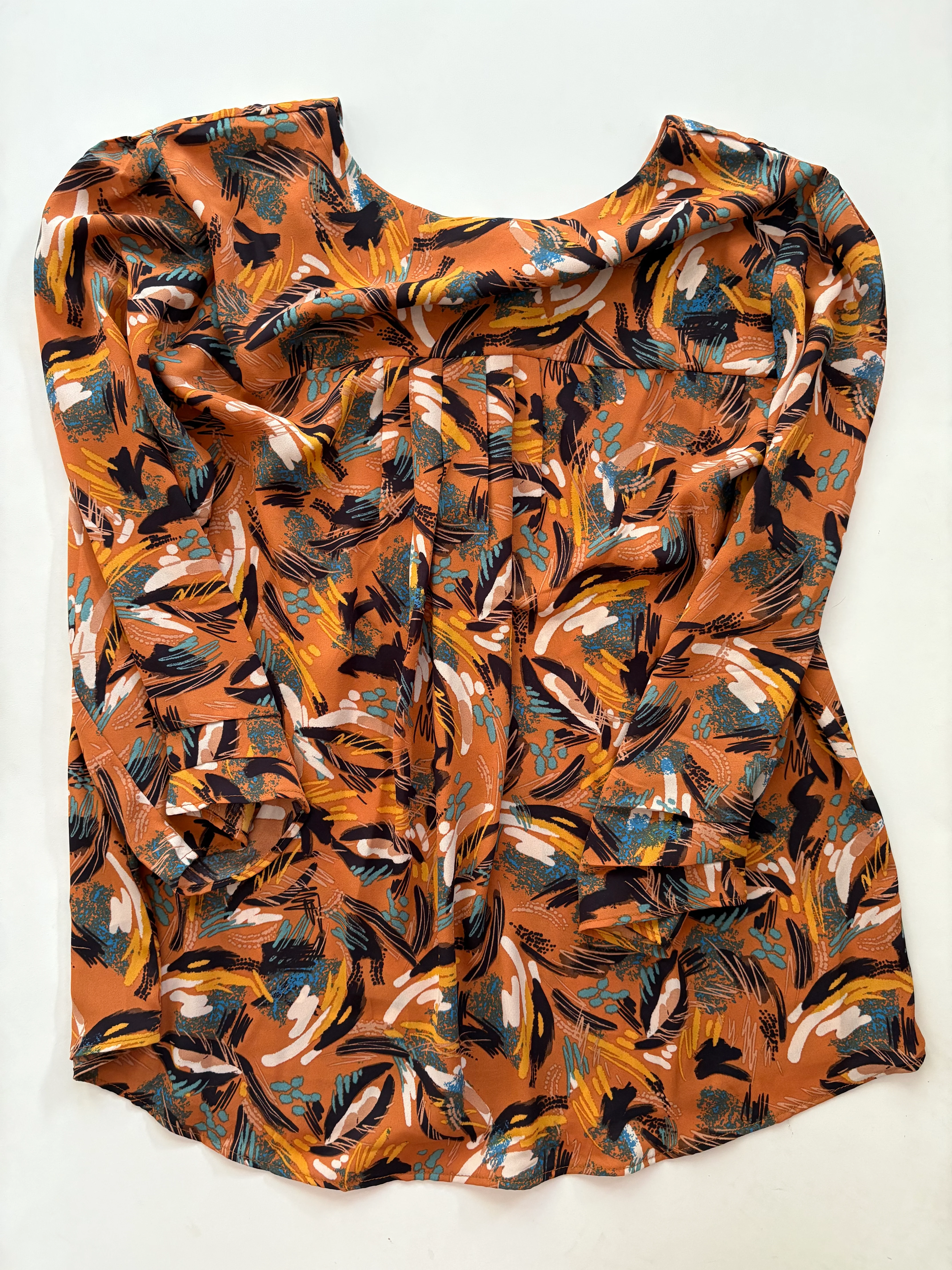 Blouse Long Sleeve By Dr2 In Multi-colored, Size: Xl - Image 2