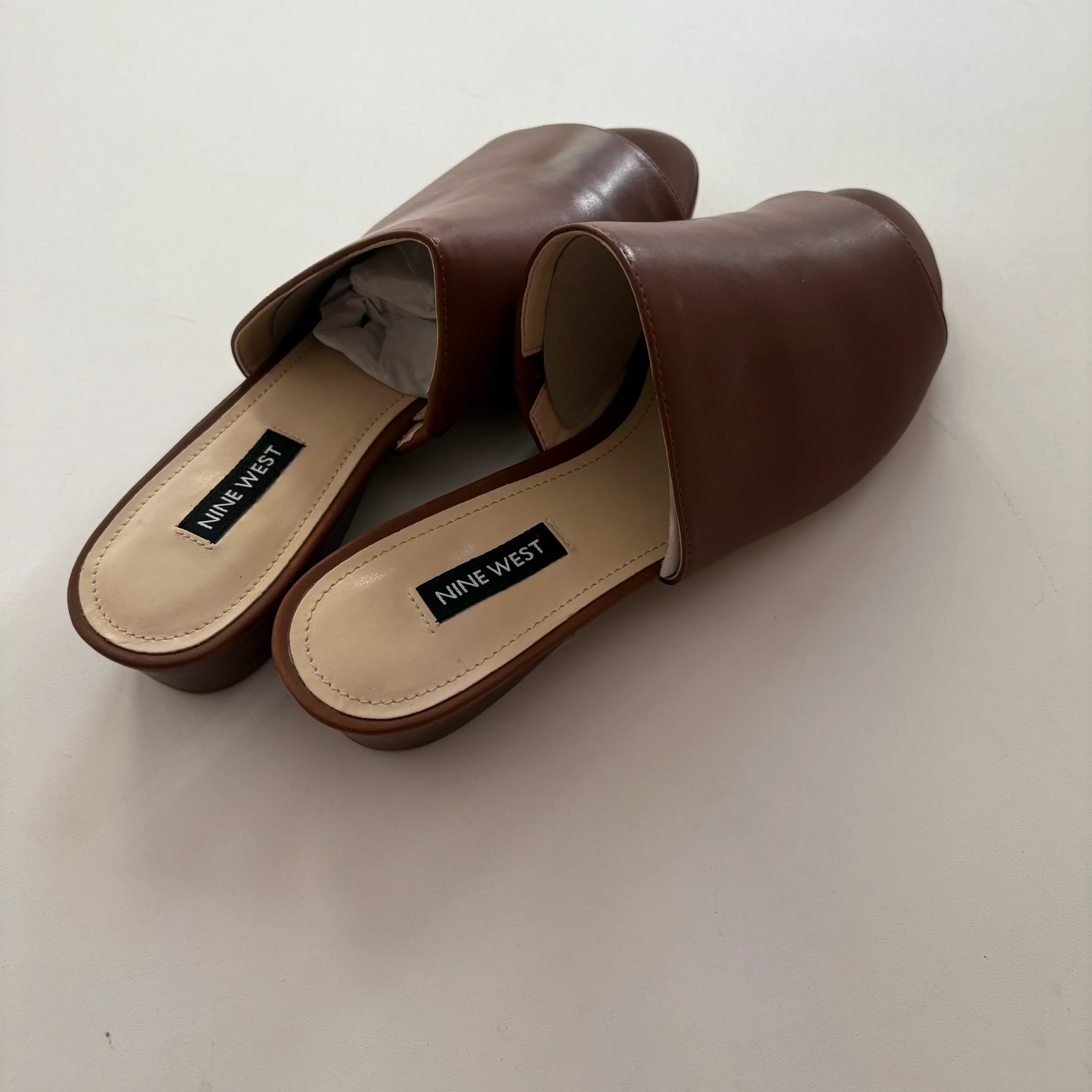 Shoes Flats Mule & Slide By Nine West In Brown, Size: 7.5 - Image 2