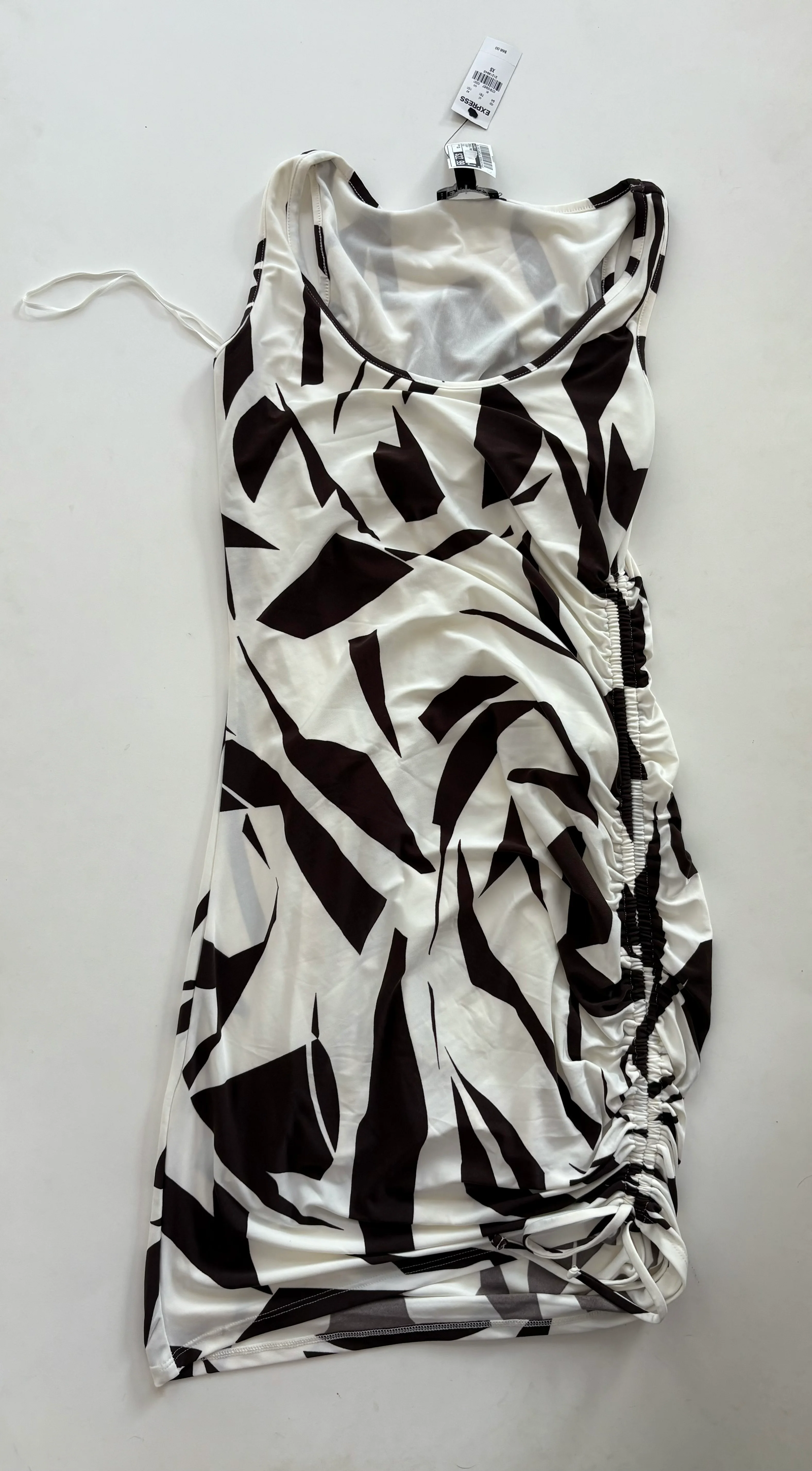 Dress Party Midi By Express O In Cream, Size: Xs - Image 1