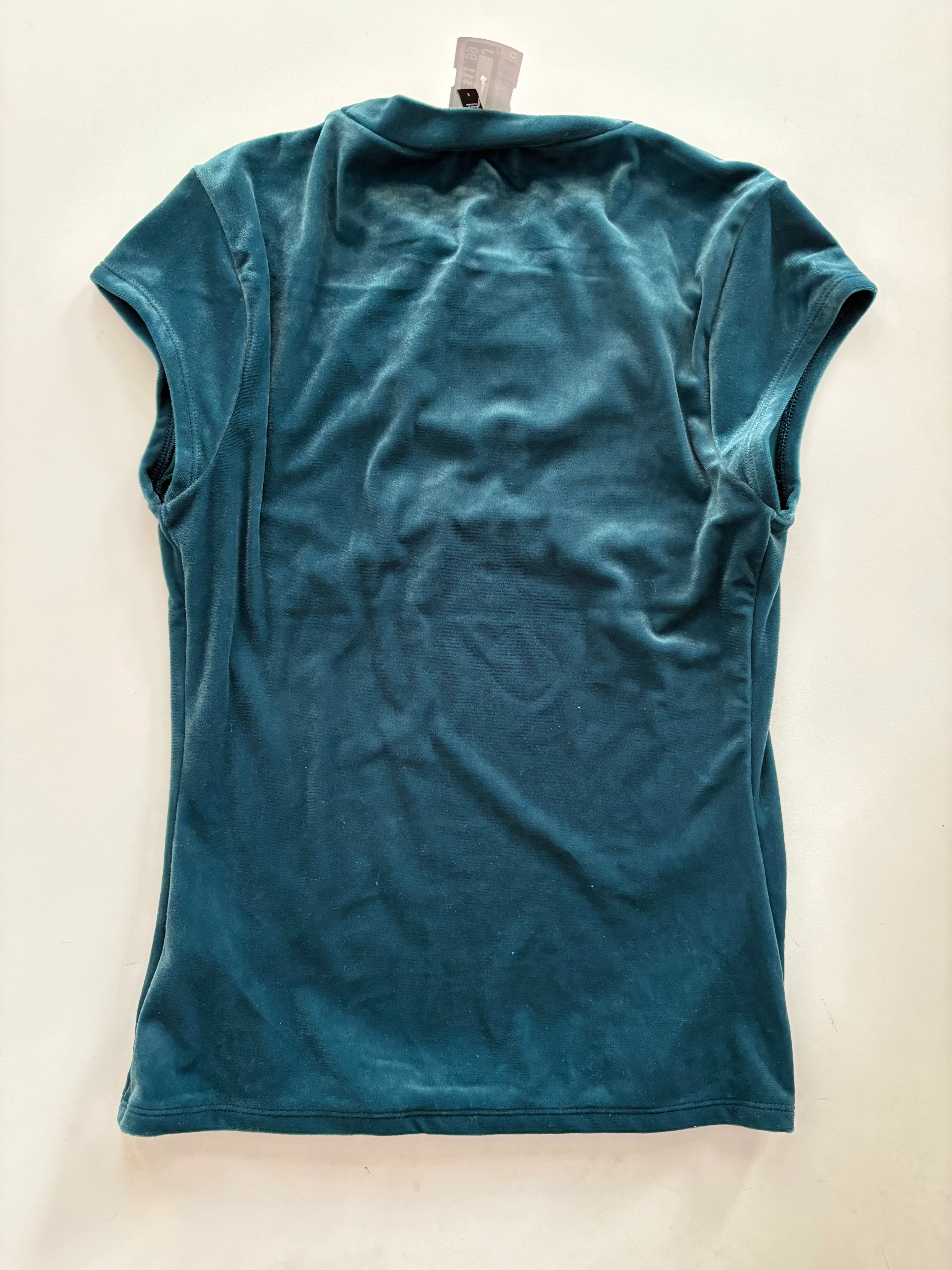 Top Short Sleeve By Express In Teal, Size: S - Image 2