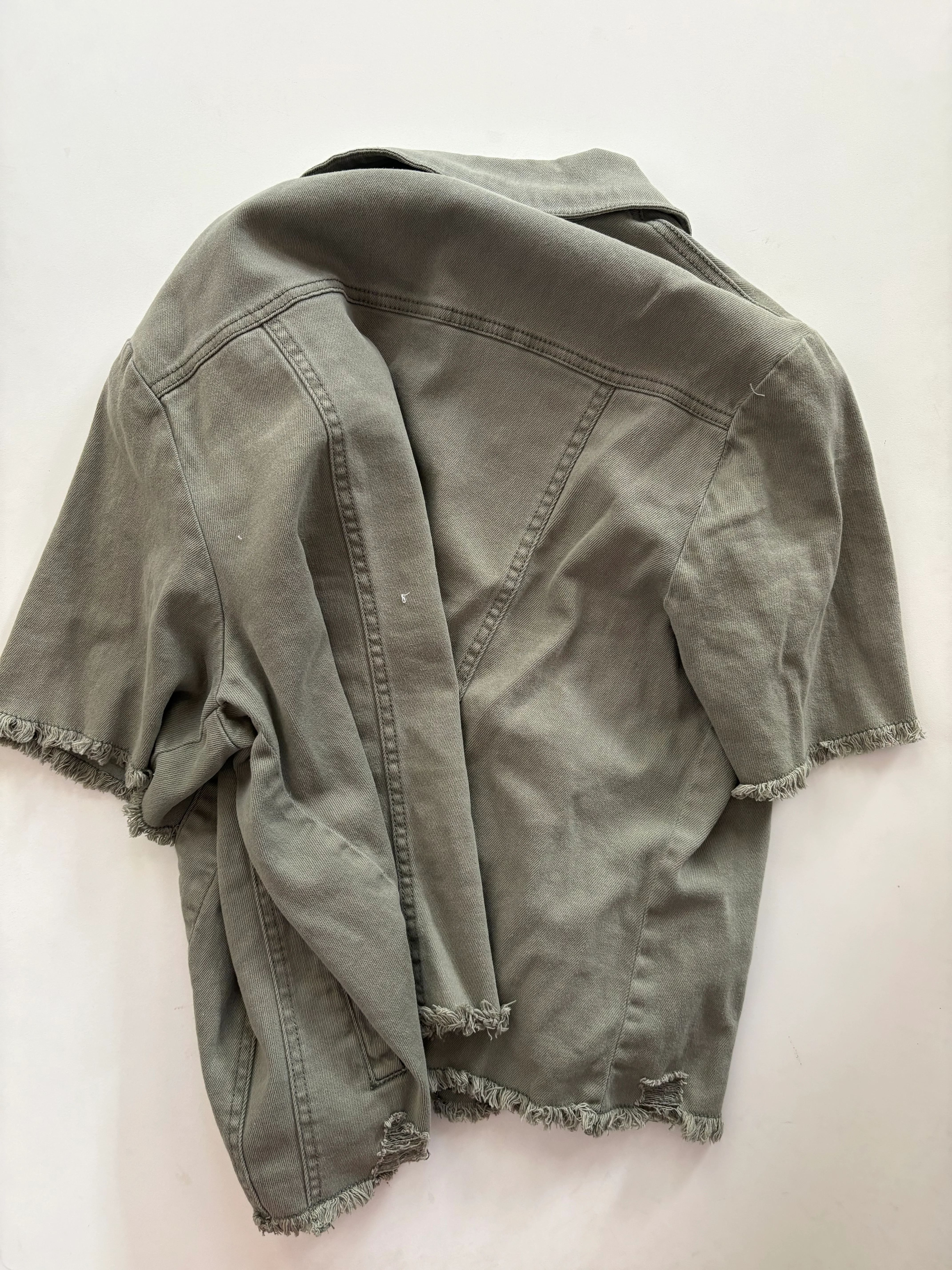 Jacket Denim By Cato In Green, Size: L - Image 2