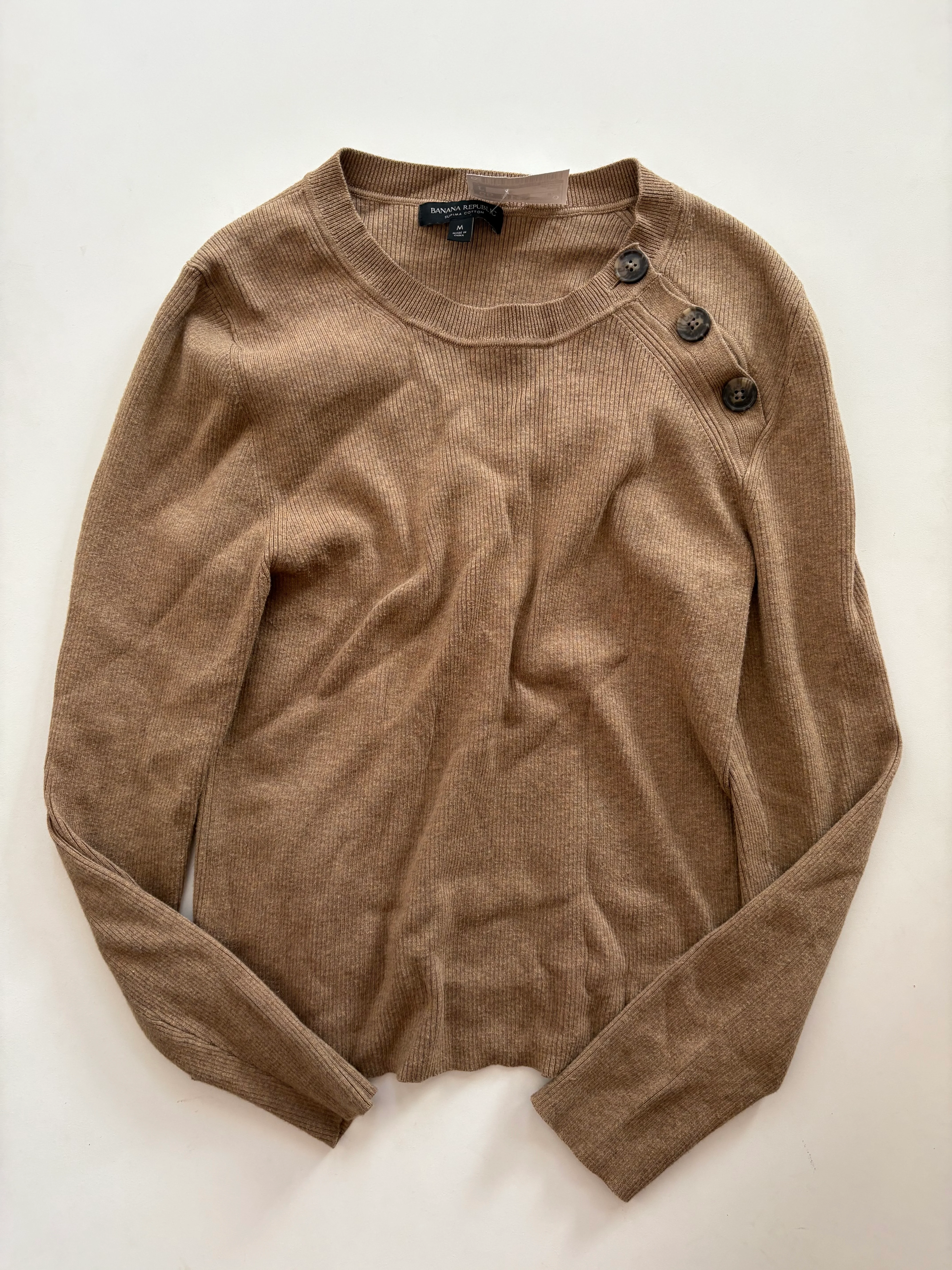 Sweater By Banana Republic In Brown, Size: M - Image 1