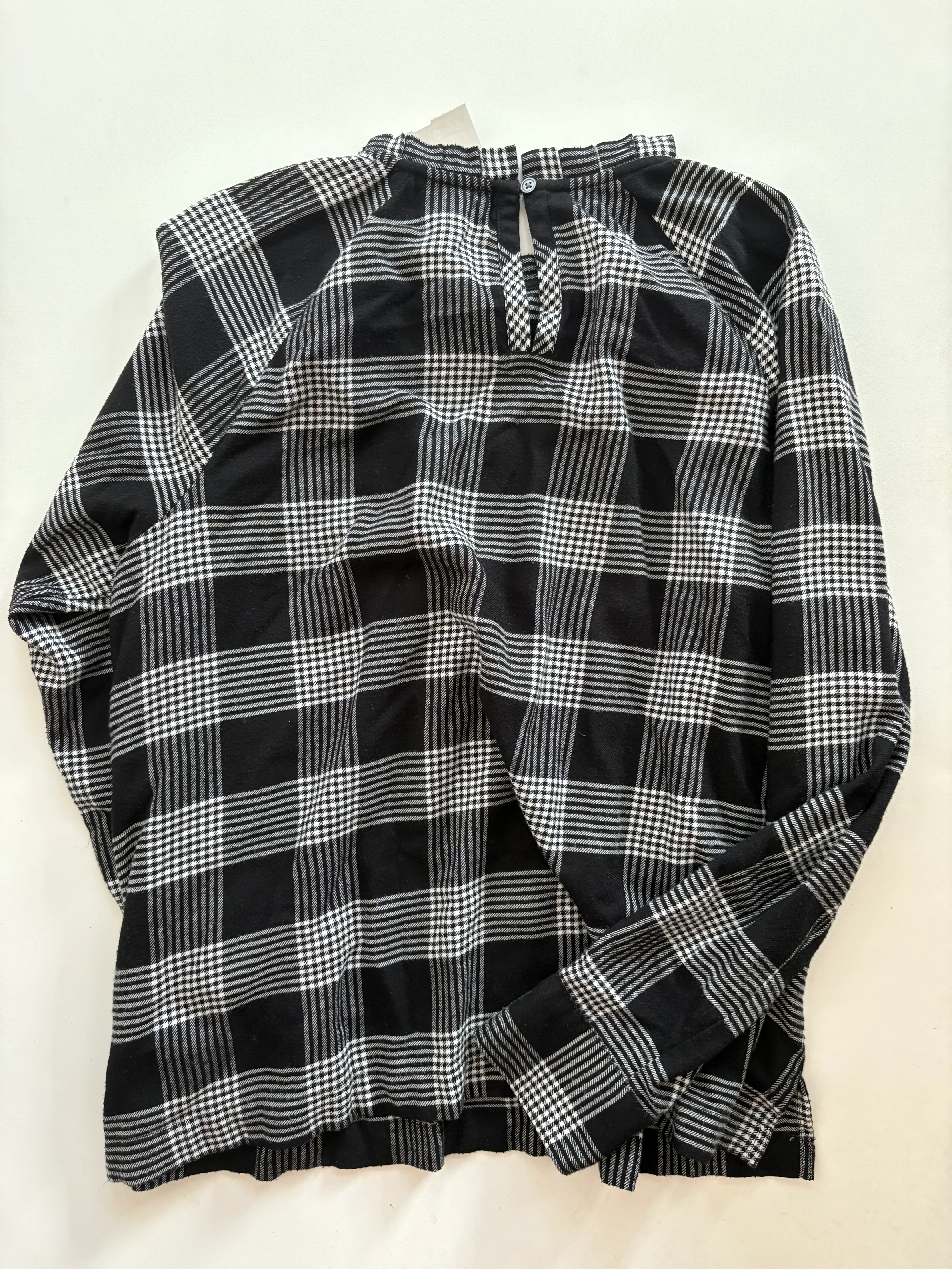 Top Long Sleeve By Loft O In Plaid, Size: M - Image 2
