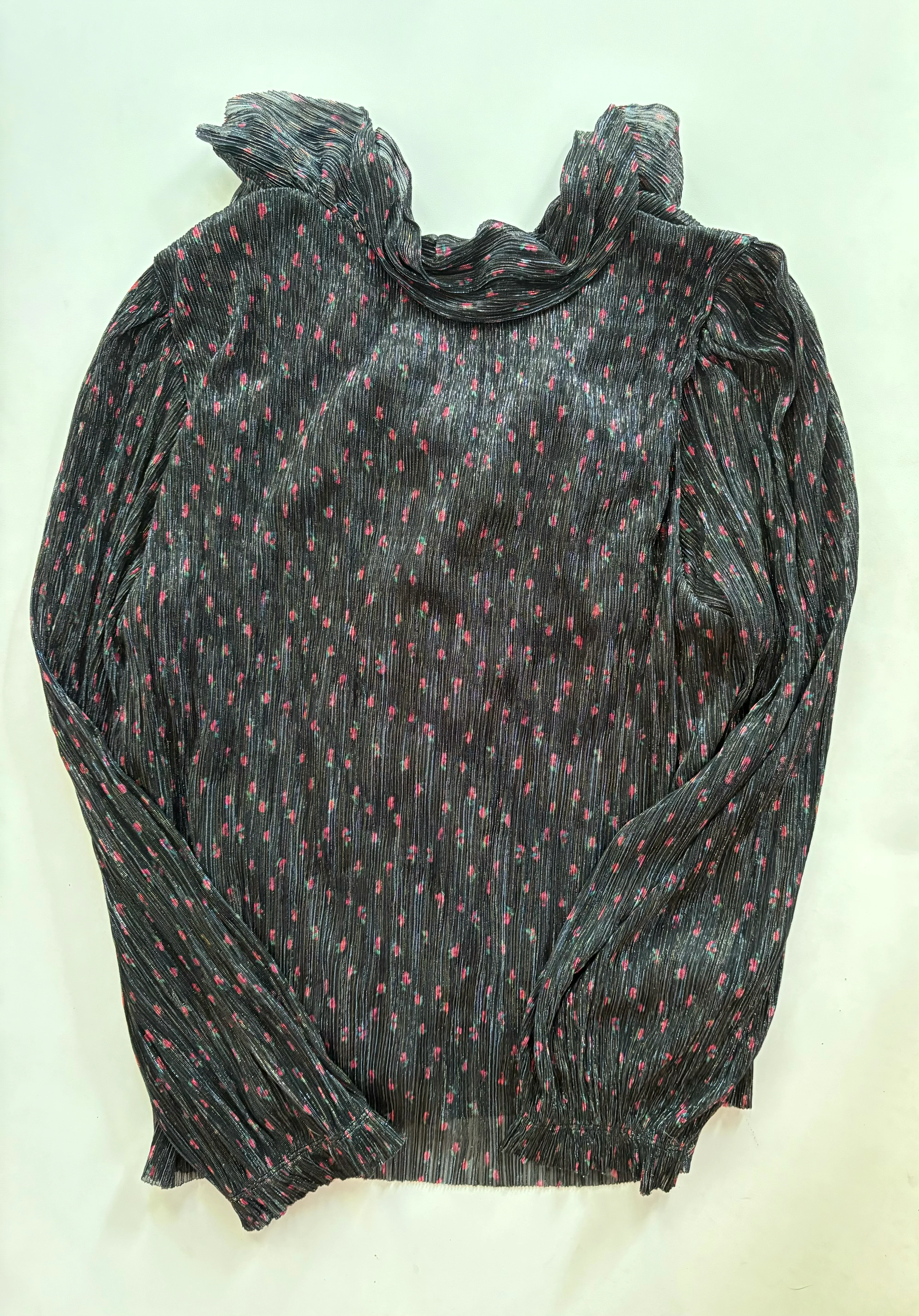 Blouse Long Sleeve By J Crew In Black, Size: L - Image 2