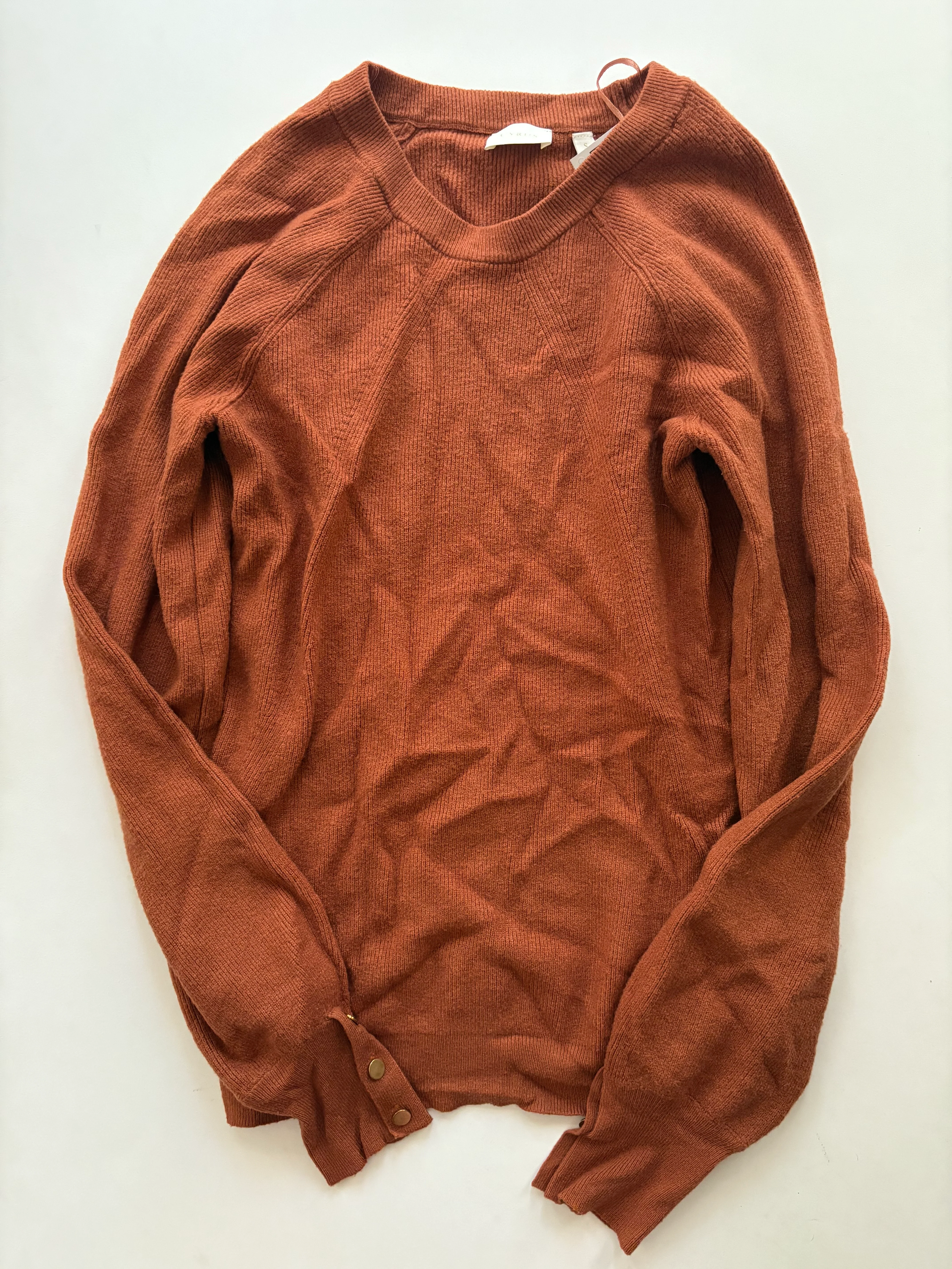 Sweater By Cyrus Knits In Rust, Size: S - Image 1
