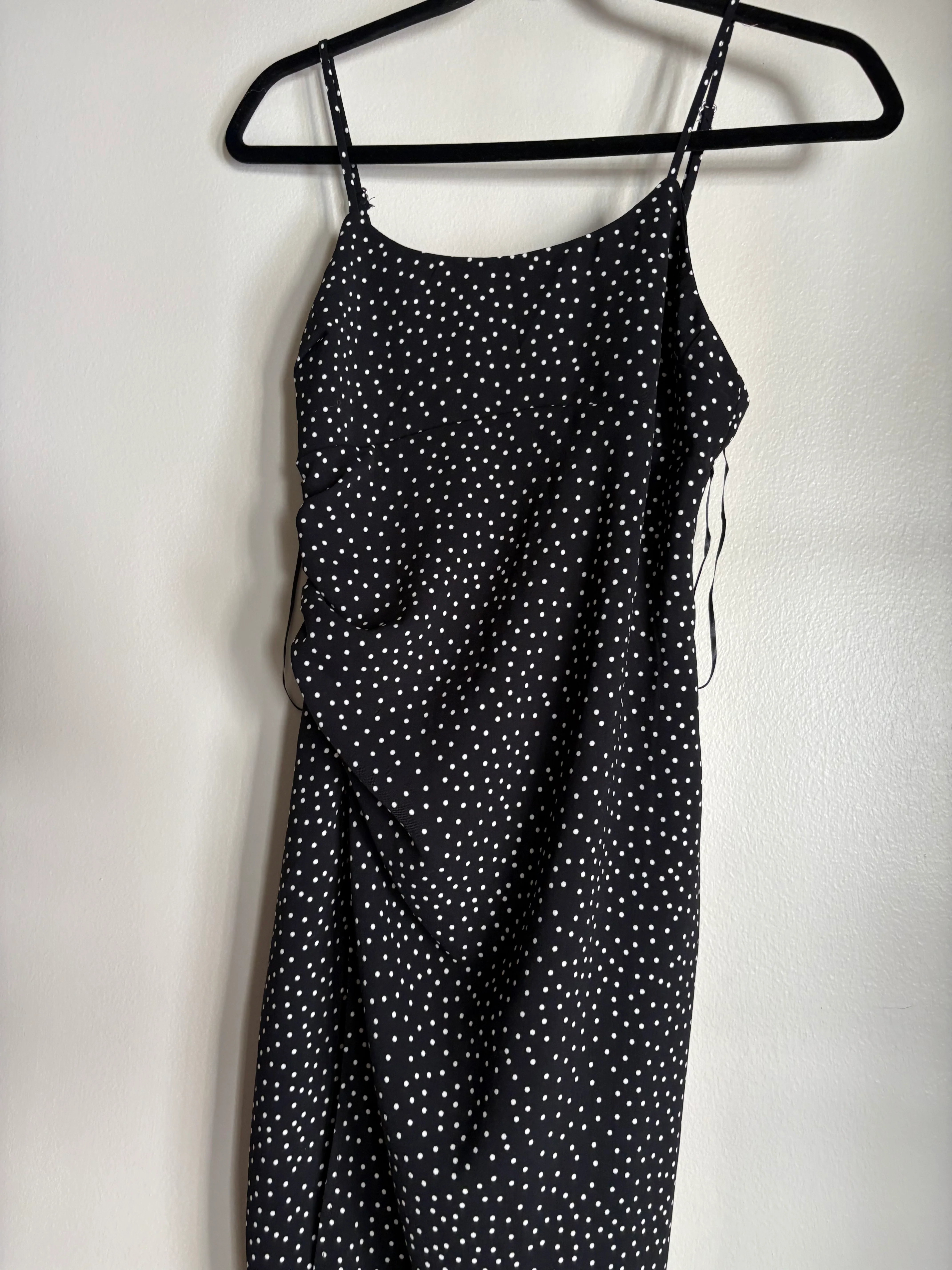 Dress Casual Maxi By Pull & Bear In Polkadot, Size: M - Image 3