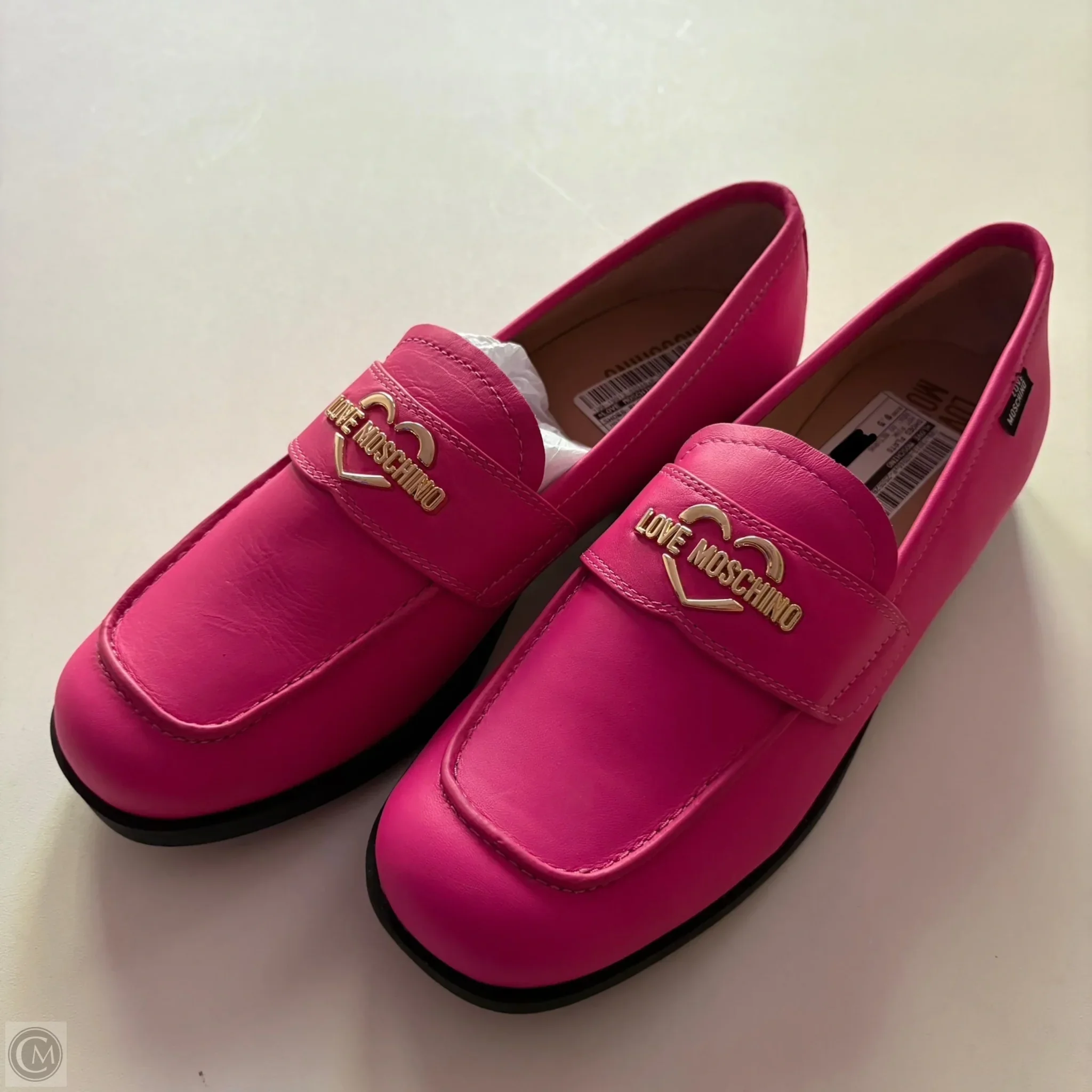 Shoes Flats By Love Moschino In Hot Pink, Size: 9.5 - Image 1
