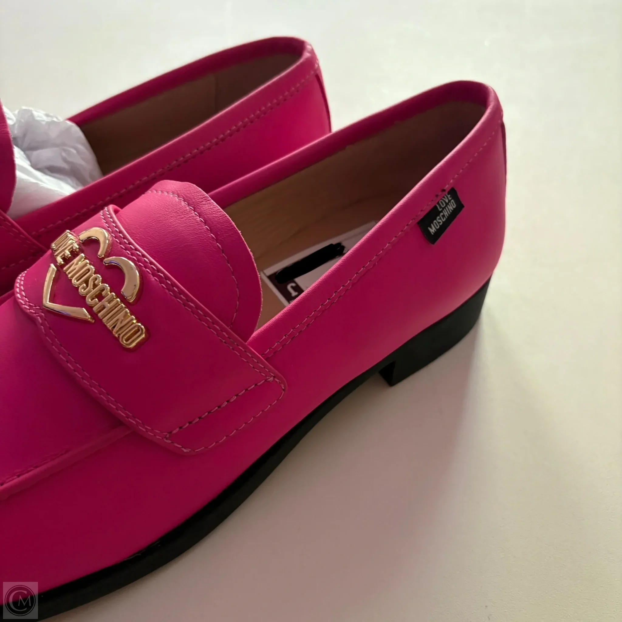 Shoes Flats By Love Moschino In Hot Pink, Size: 9.5 - Image 3