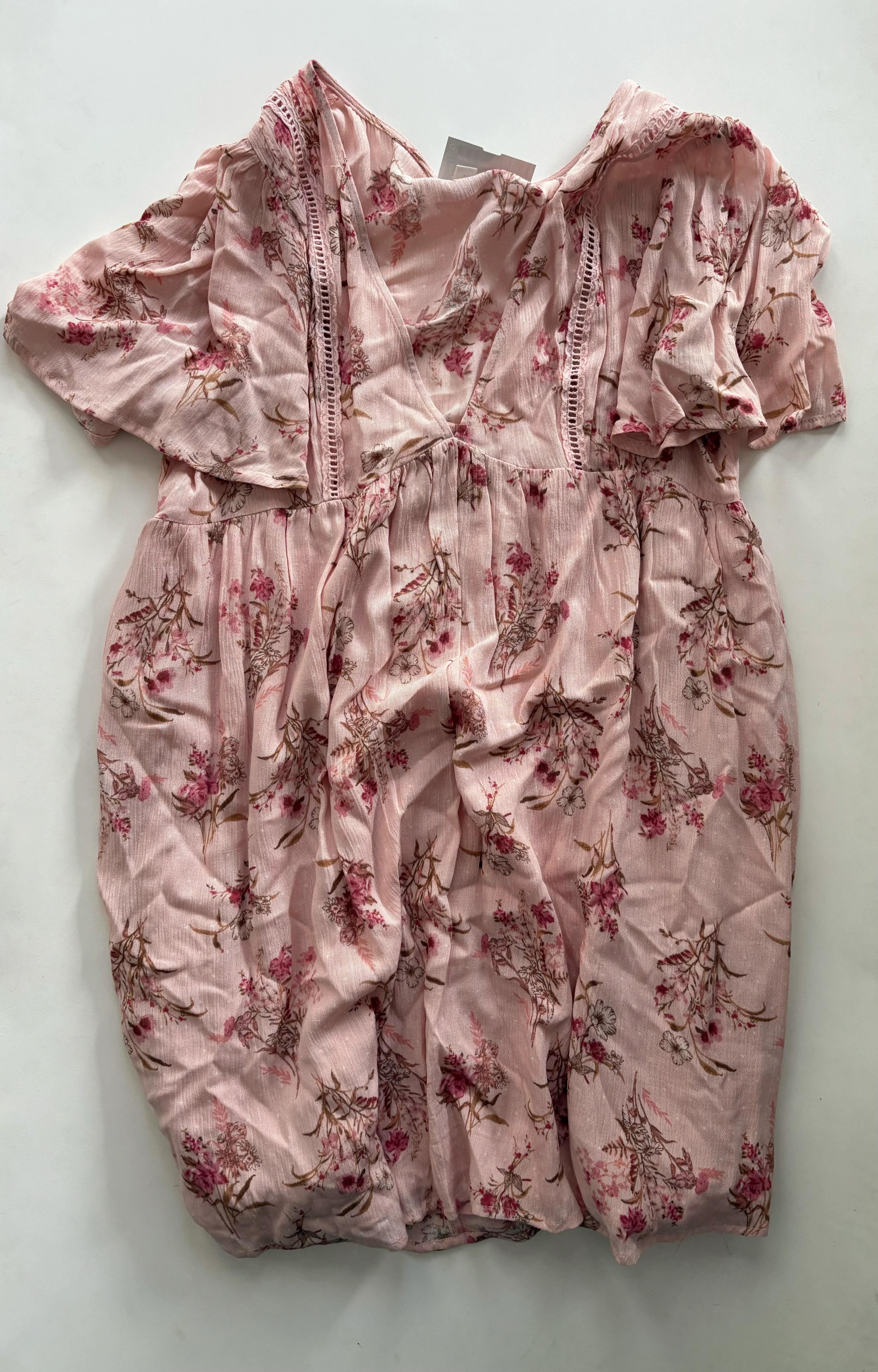 Dress Casual Midi By Coco In Peach, Size: M - Image 1