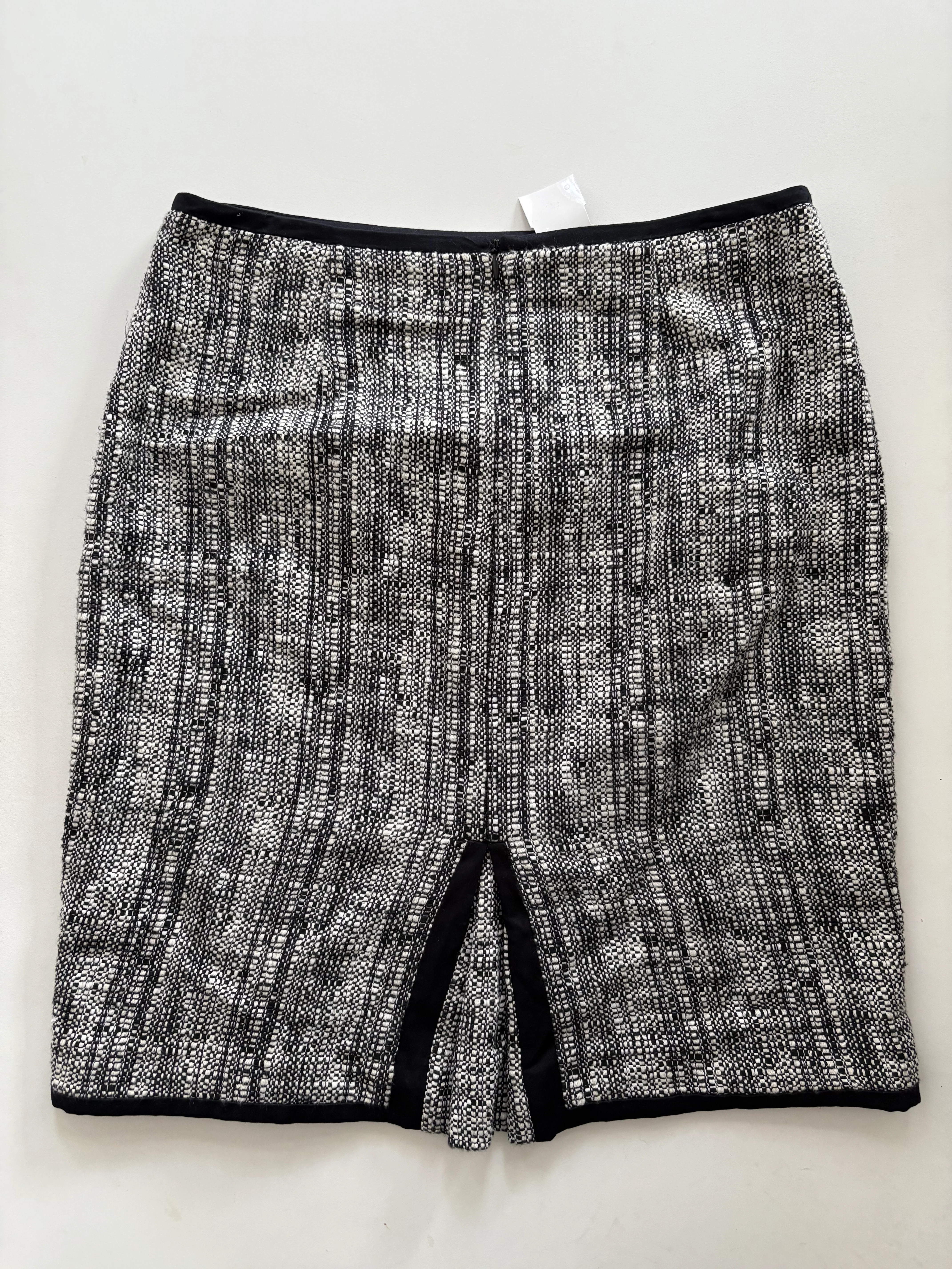 Skirt Midi By Talbots In Black & Cream, Size: 6p - Image 2
