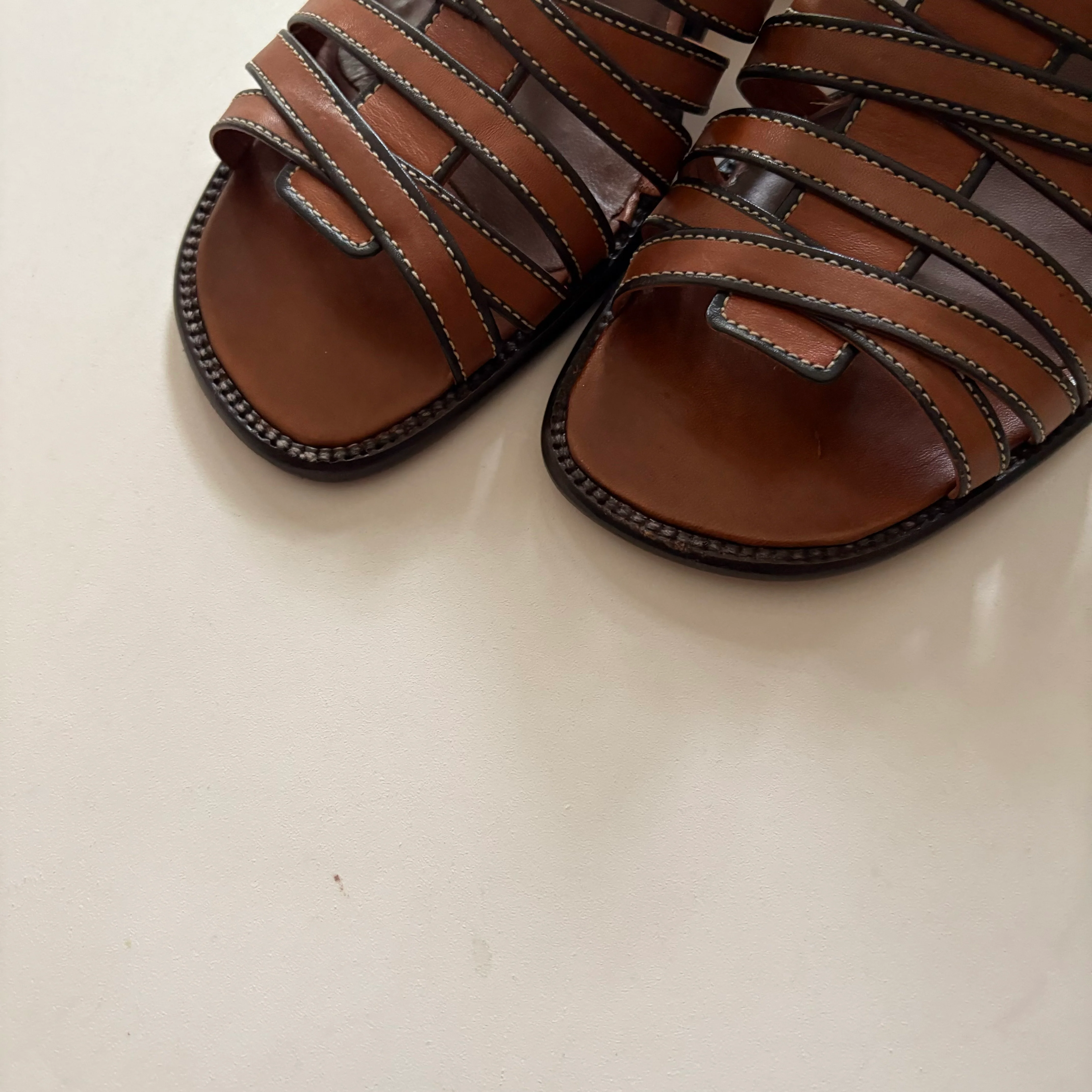 Sandals Heels Block By Cole-haan In Brown, Size: 8.5 - Image 3