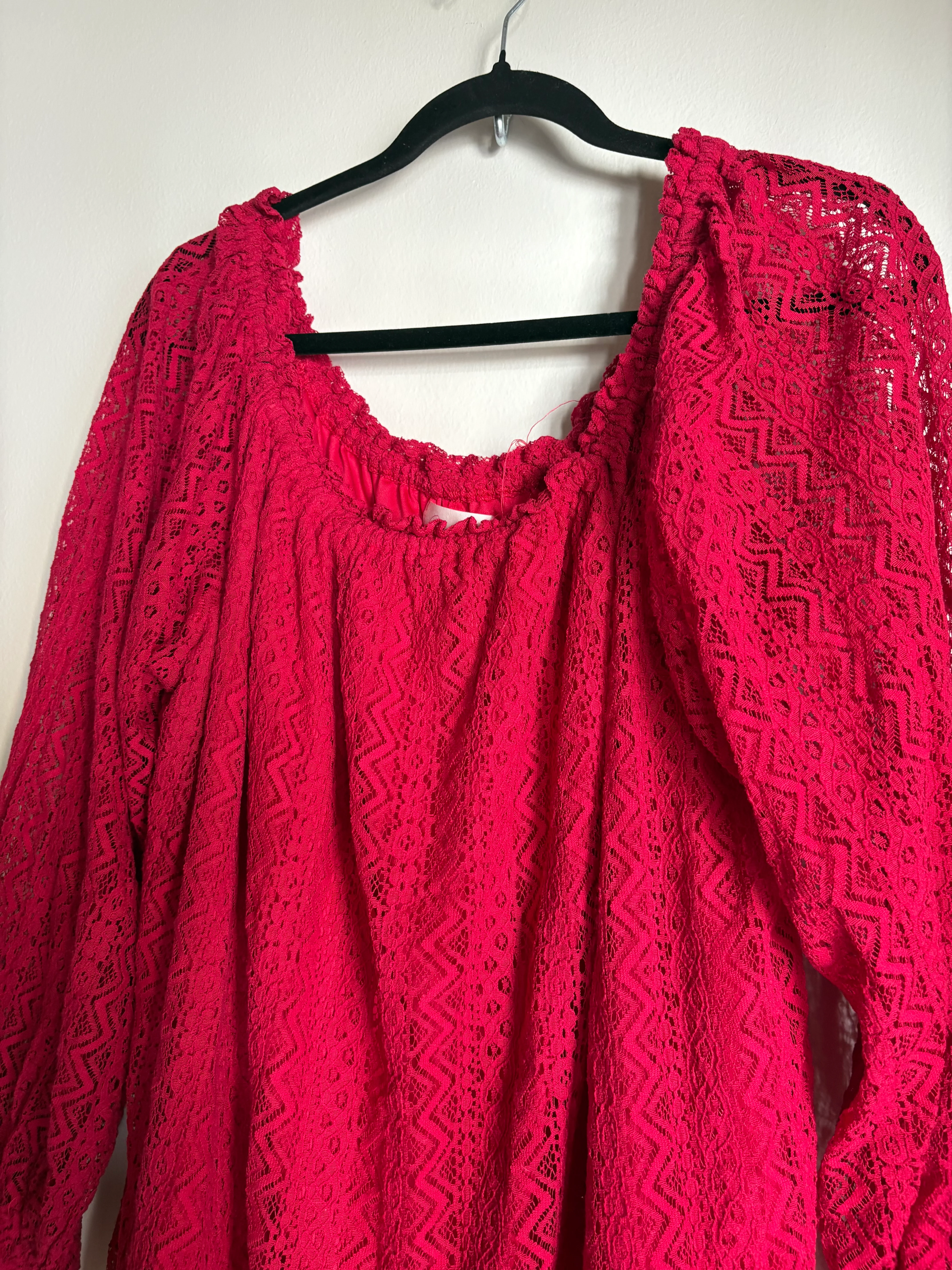 Dress Casual Midi By SUGARFox  In Red, Size: 3x - Image 3