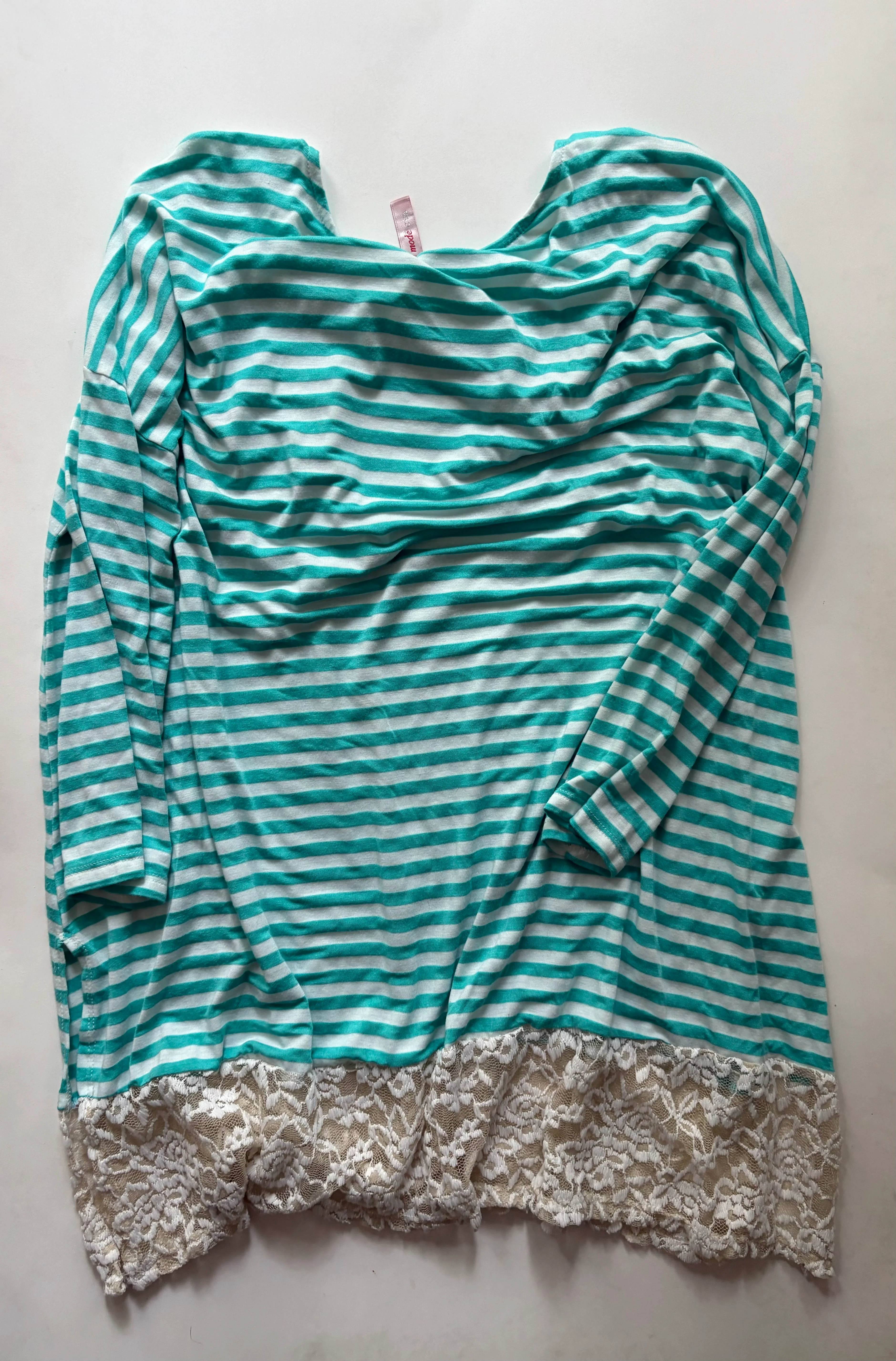 Top Long Sleeve By J MODE In Striped Pattern, Size: 3x - Image 2