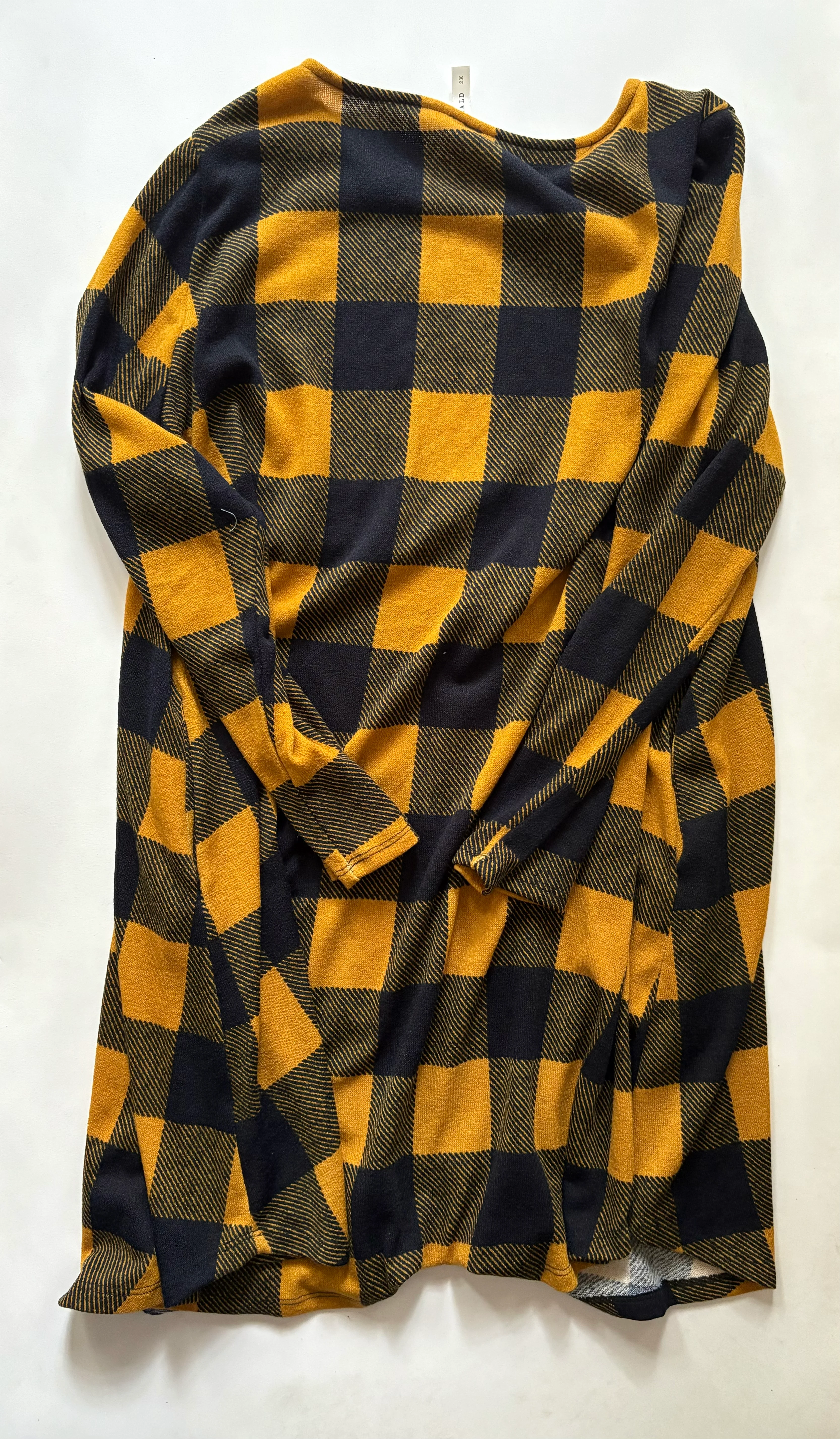 Dress Casual Midi By Emerald In Plaid Pattern, Size: 2x - Image 2