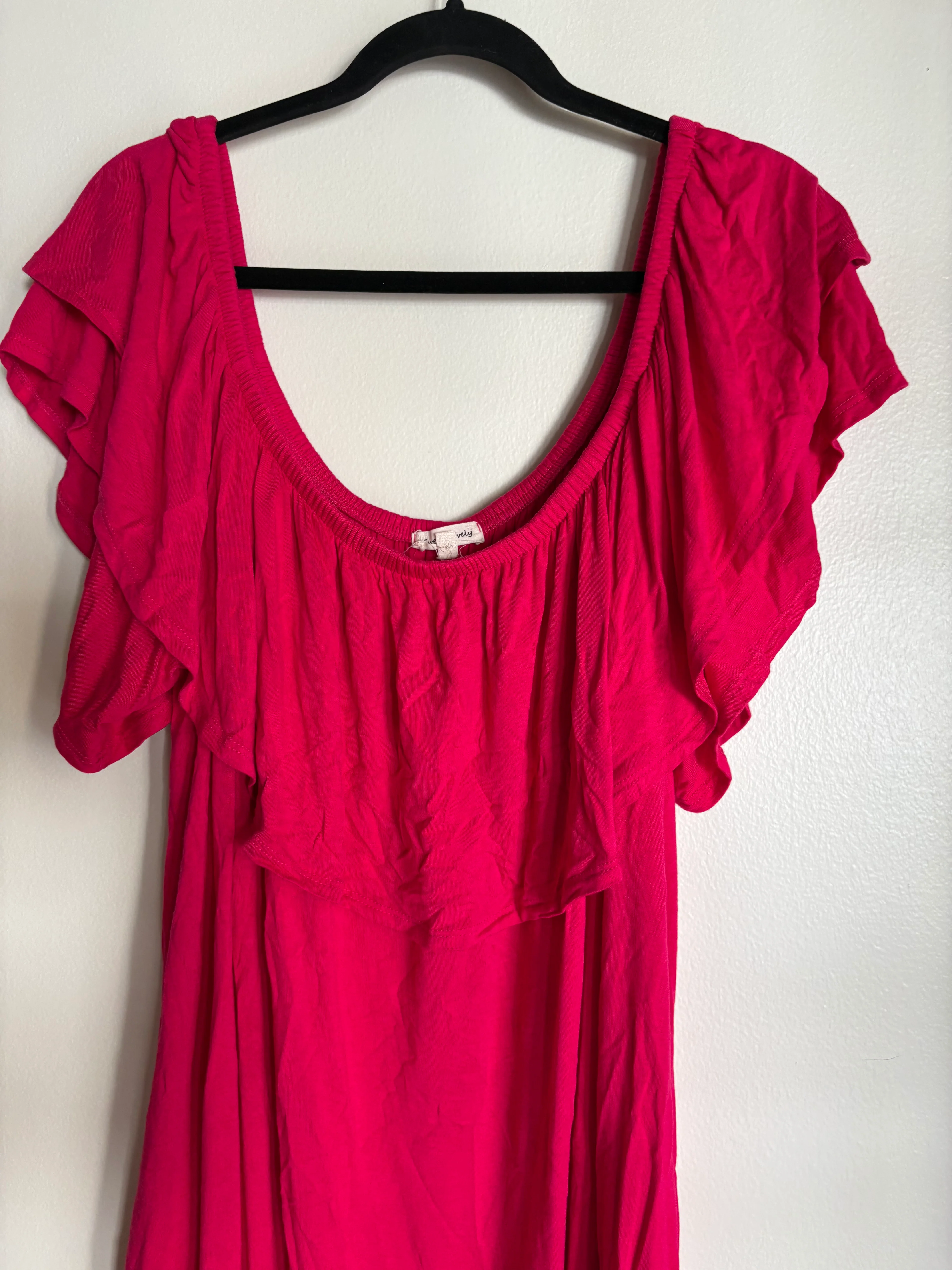 Dress Casual Midi By Sweet Lovely In Pink, Size: 3x - Image 3