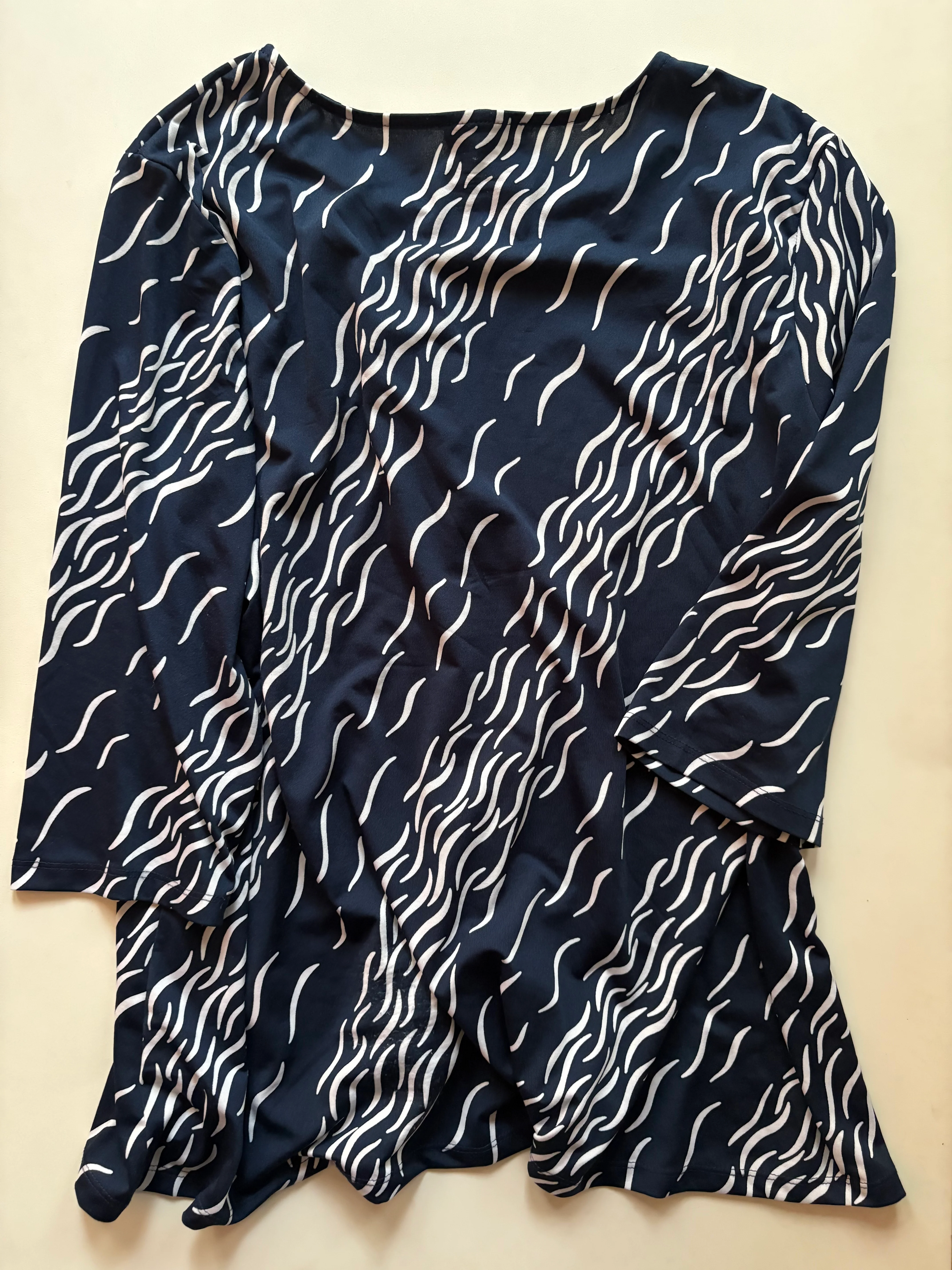 Top Long Sleeve By N Touch In Blue, Size: 1x - Image 2