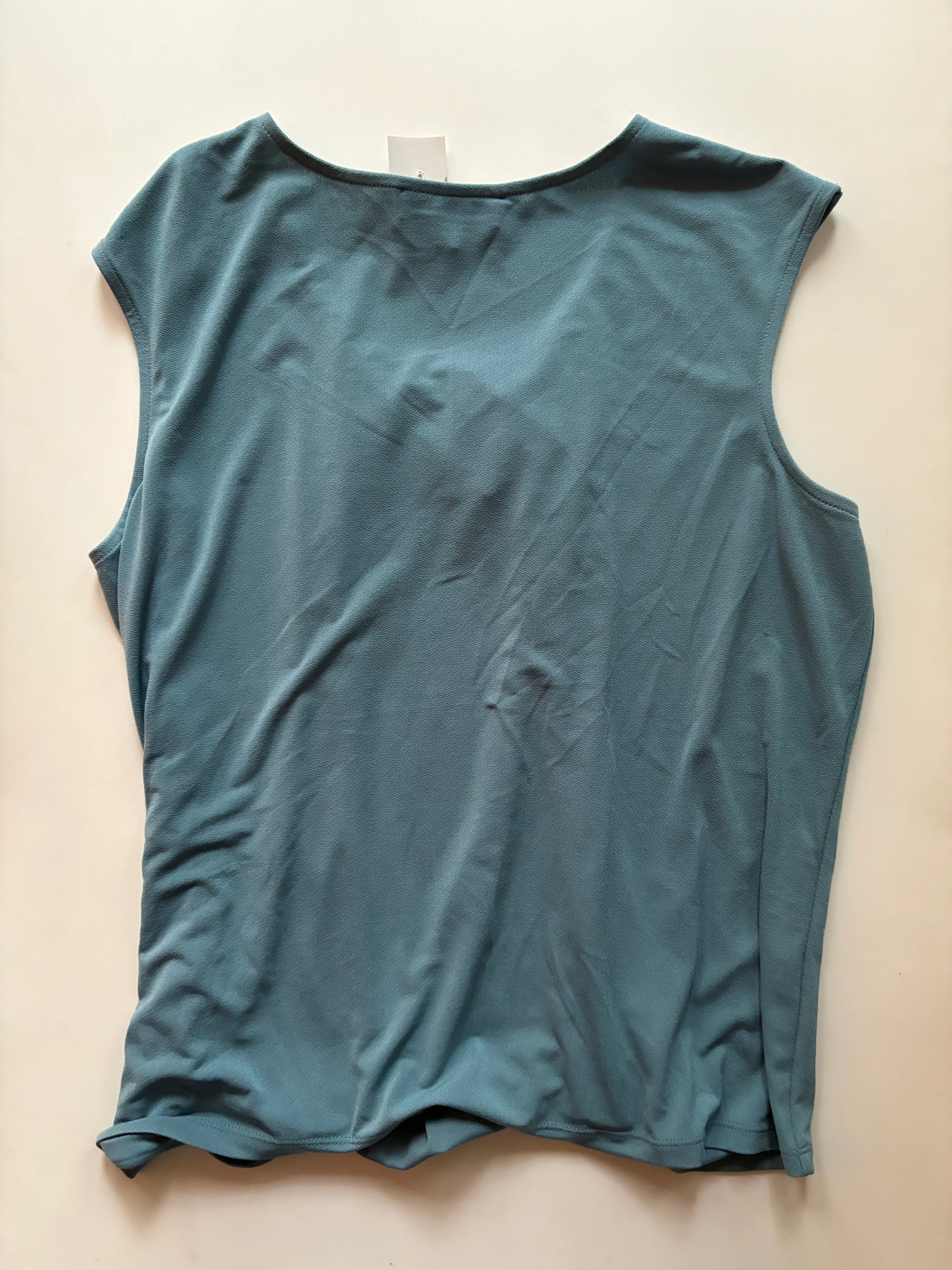 Blouse Sleeveless By Kasper In Blue, Size: Xl - Image 2