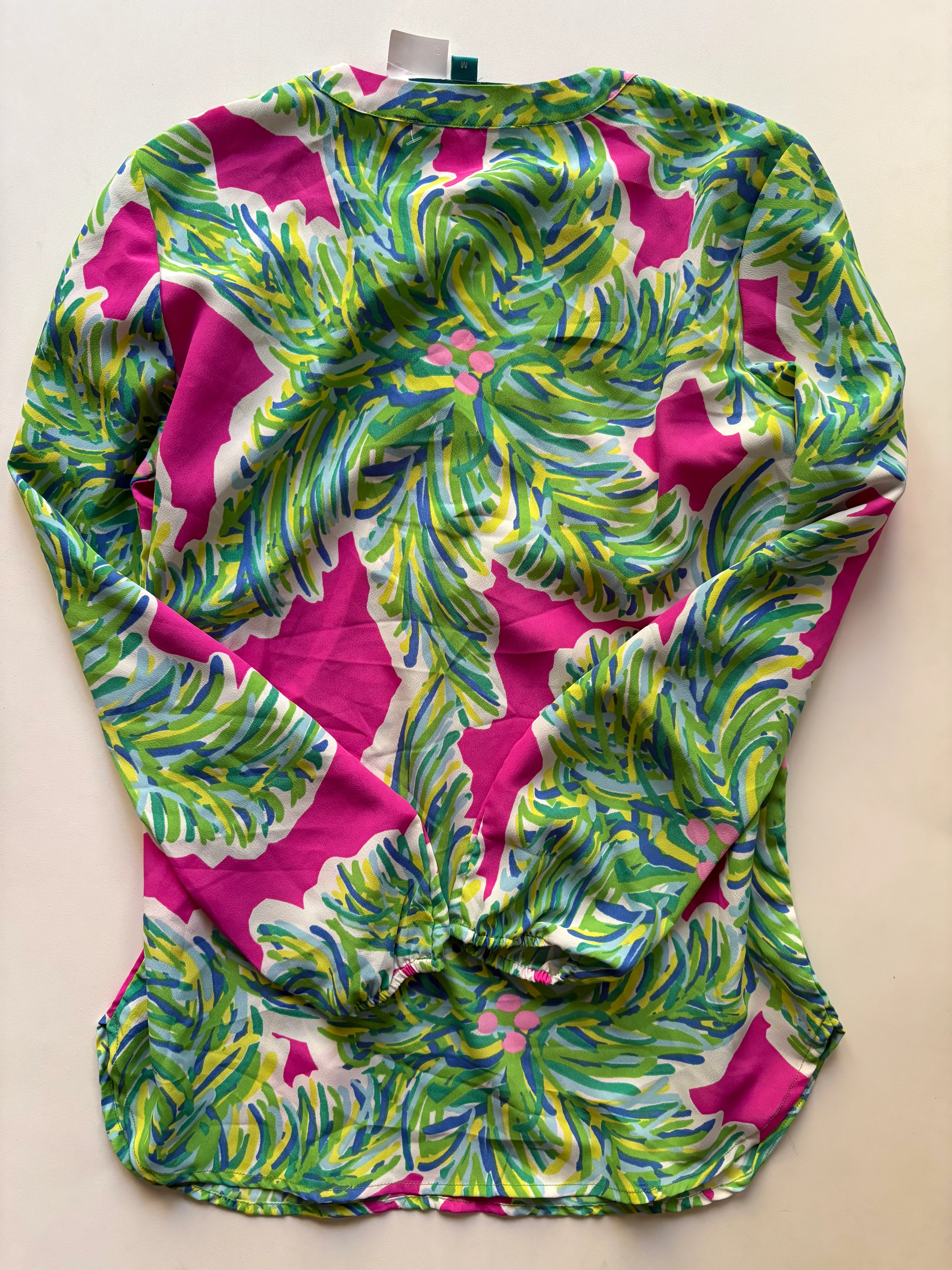Blouse Long Sleeve By Southern Frock In Multi-colored, Size: M - Image 2