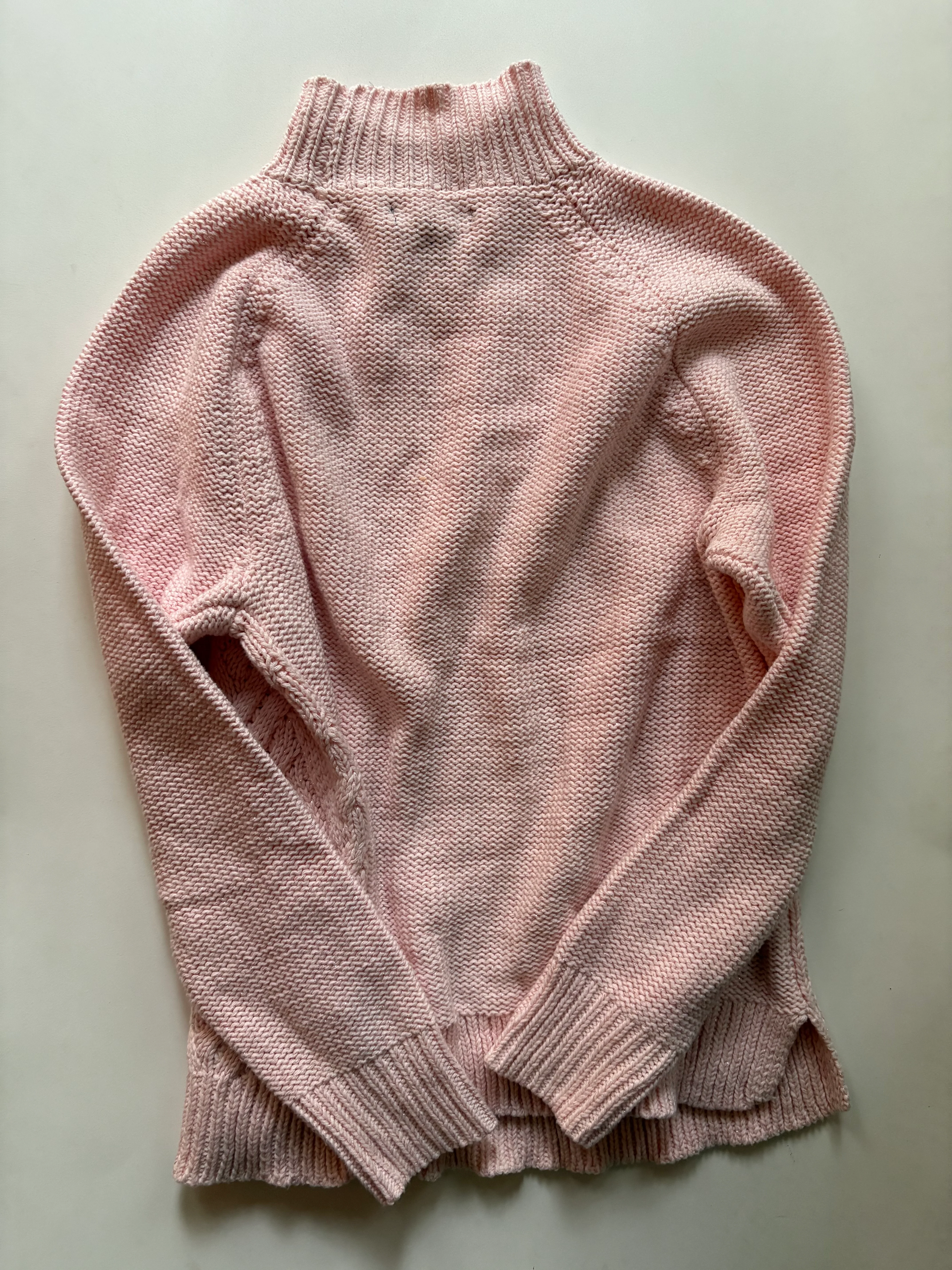 Sweater By Chaps In Pink, Size: Lp - Image 2