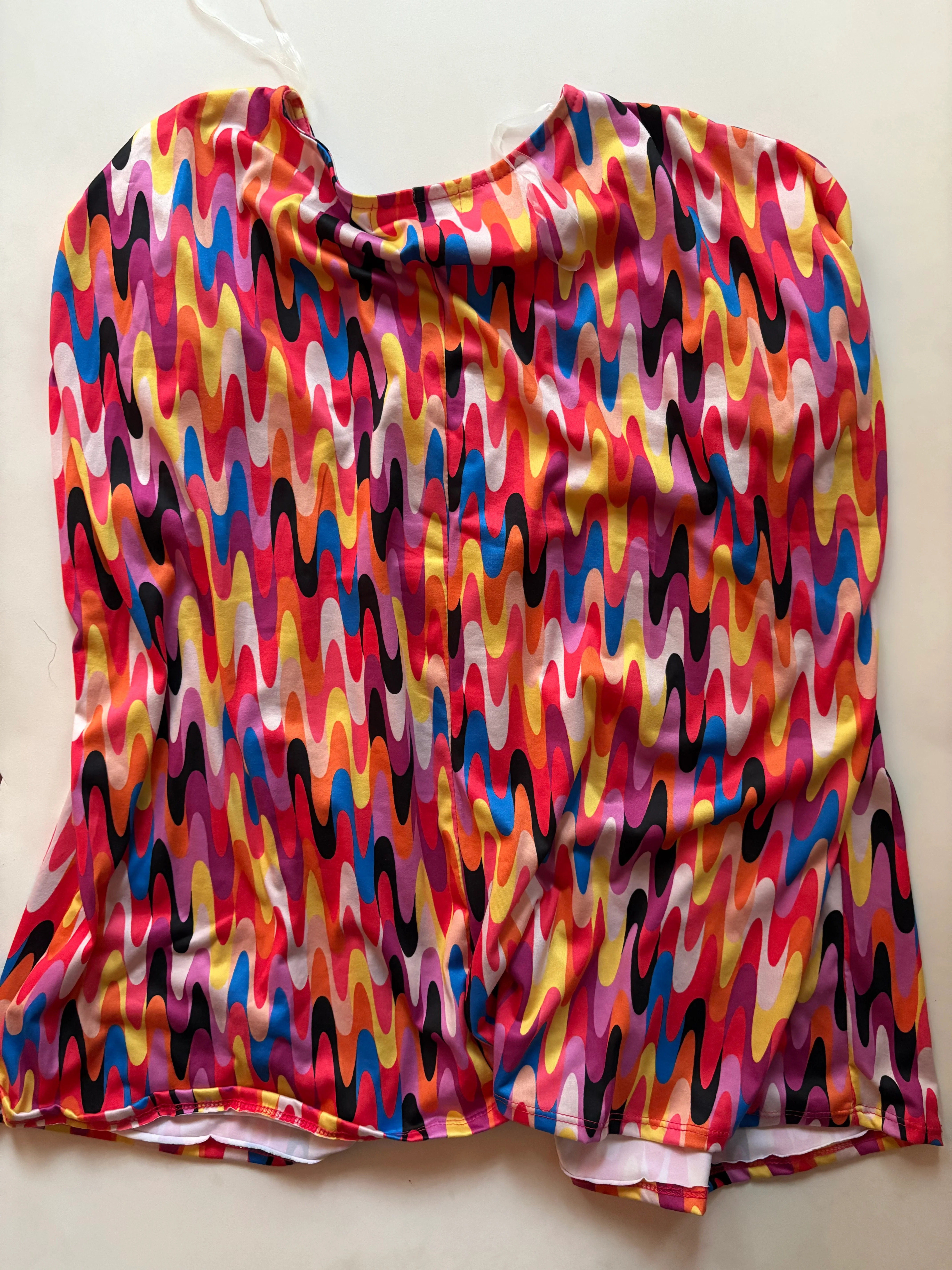 Blouse Short Sleeve By Haptics In Multi-colored, Size: 1x - Image 2