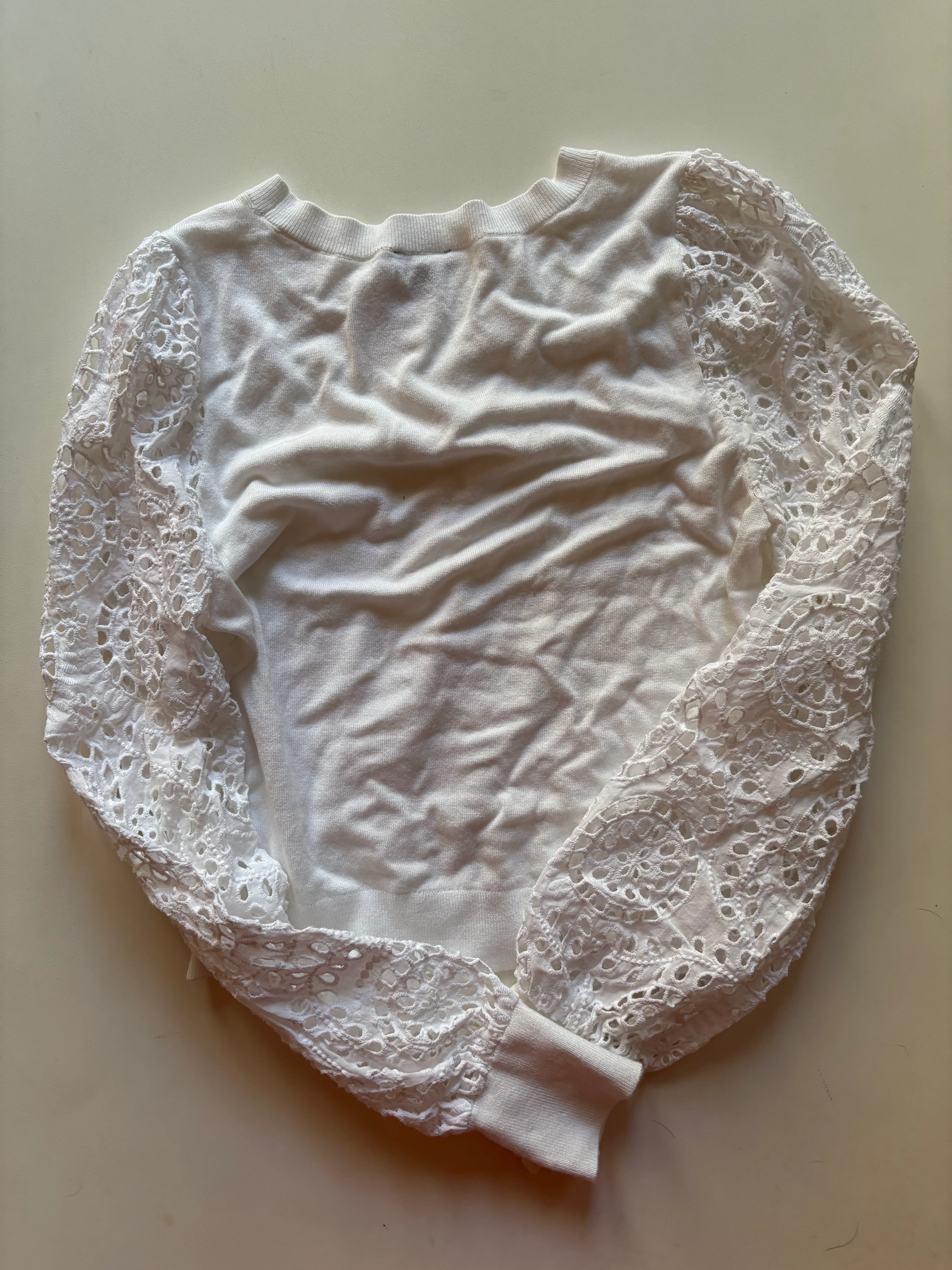 Sweater By Express In White, Size: S - Image 2