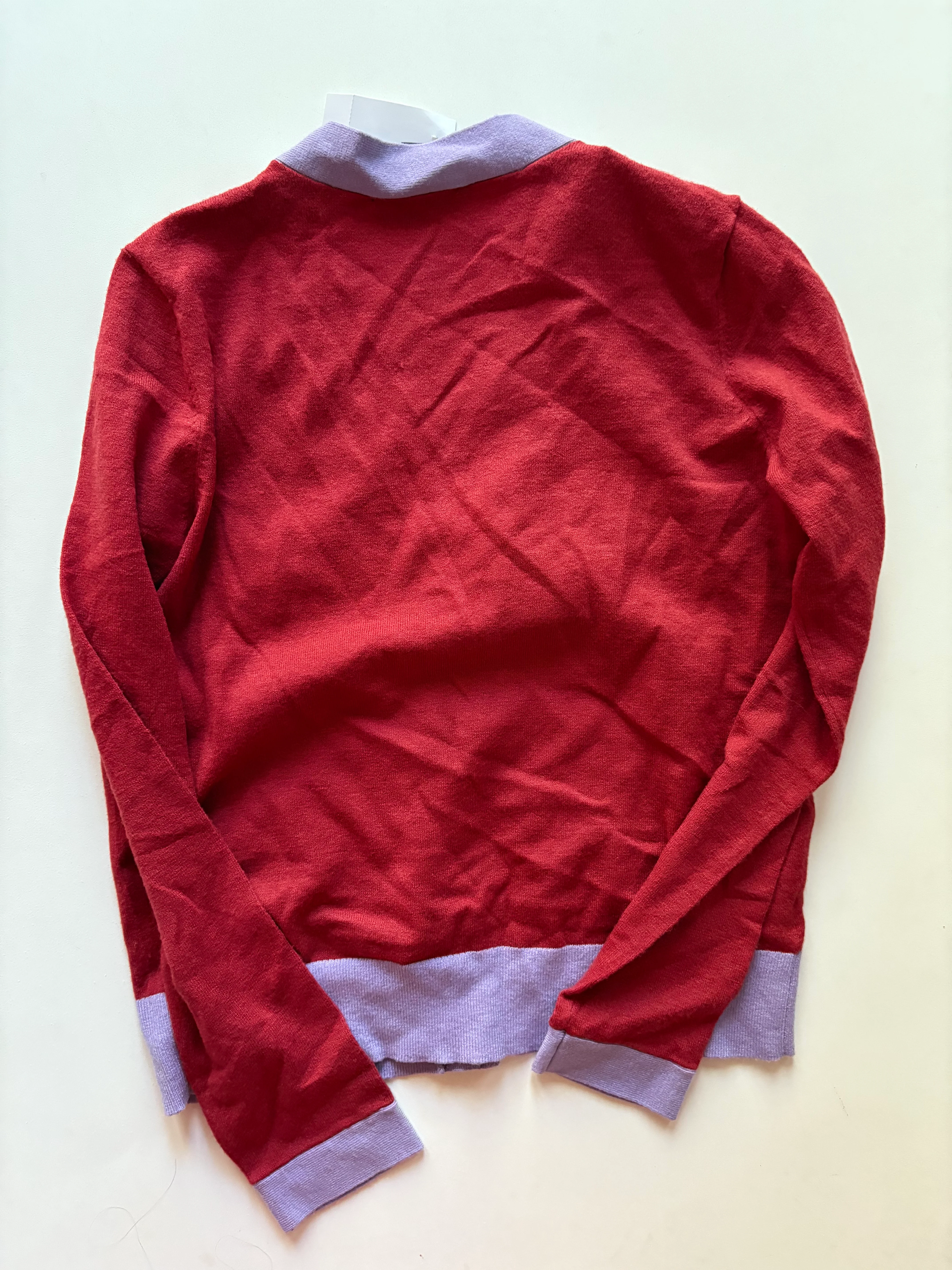 Sweater Cardigan By Ann Taylor In Purple, Size: Xs - Image 2