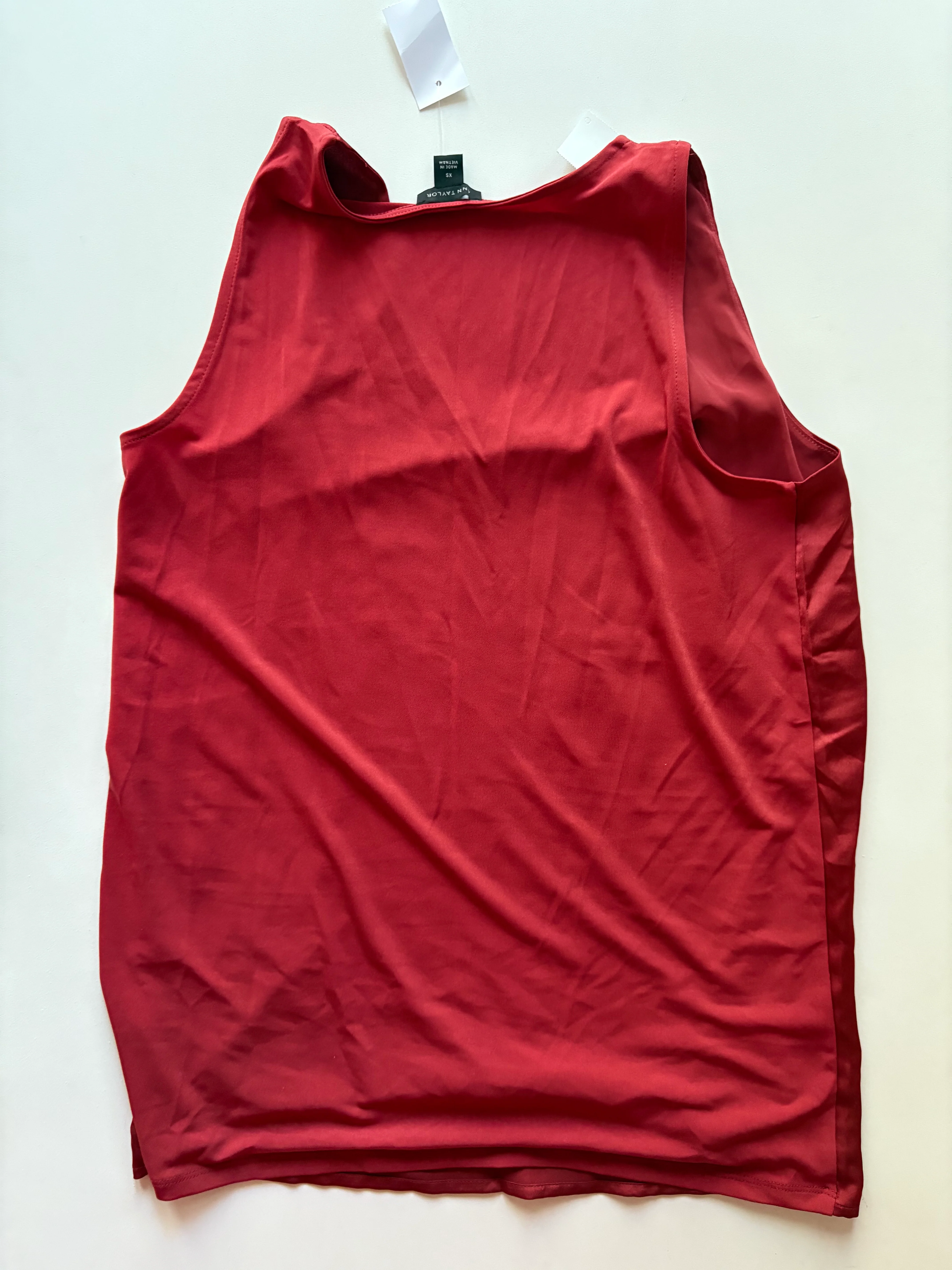 Blouse Sleeveless By Ann Taylor In Brown, Size: Xs - Image 2