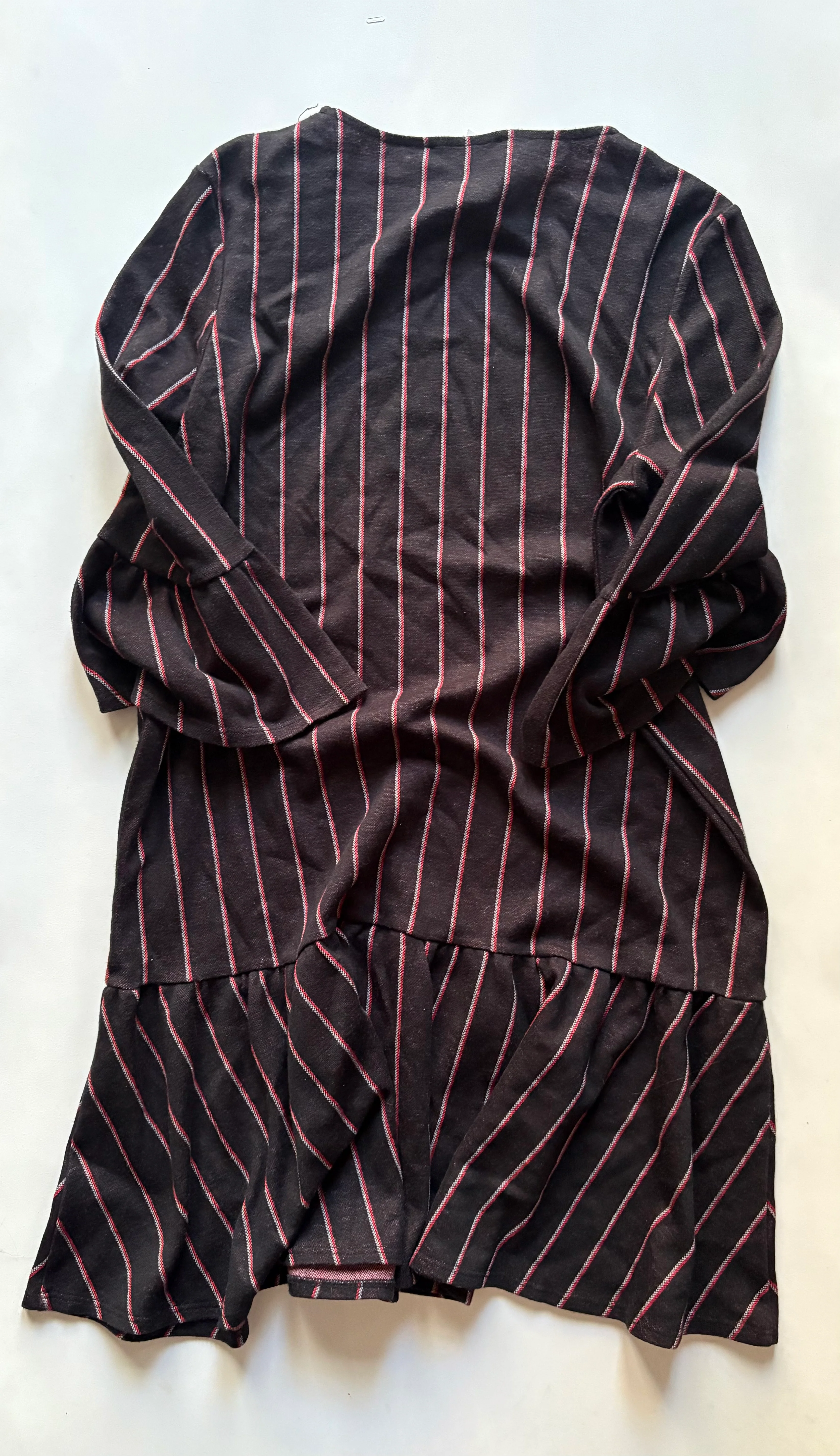 Dress Casual Midi By Slate & Willow In Striped Pattern, Size: M - Image 2