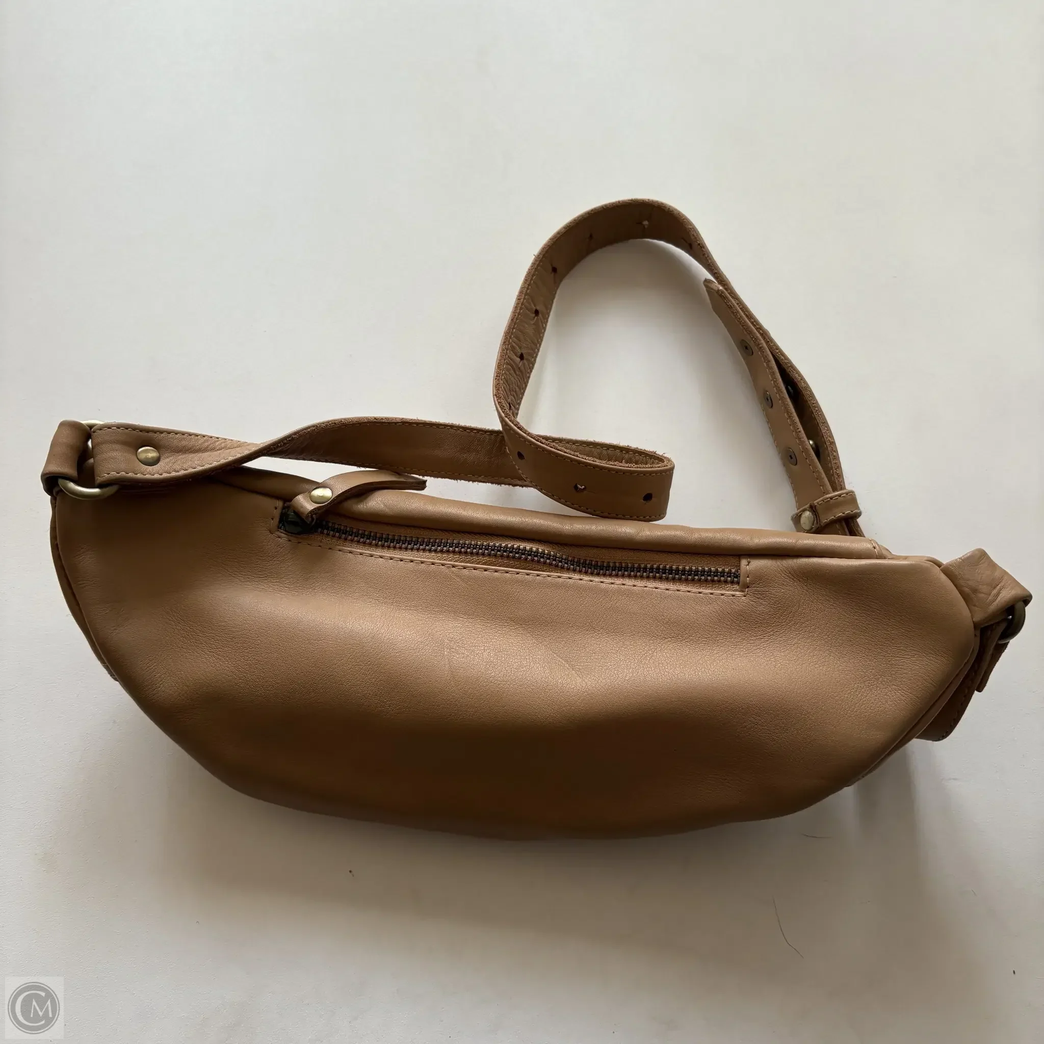 Handbag Leather By Mandrn, Size: Medium - Image 2