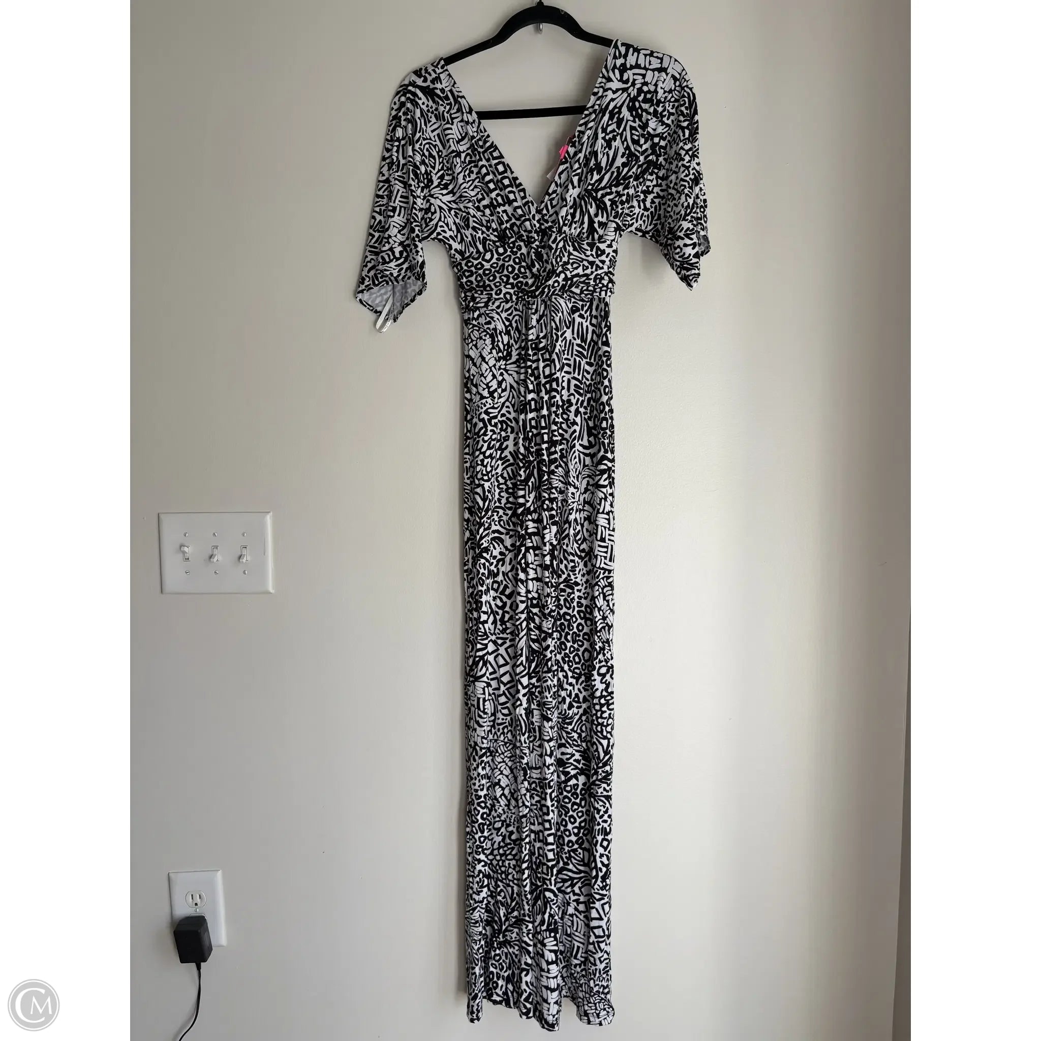 Dress Casual Maxi By Lilly Pulitzer In Black & White, Size: Xxs - Image 1