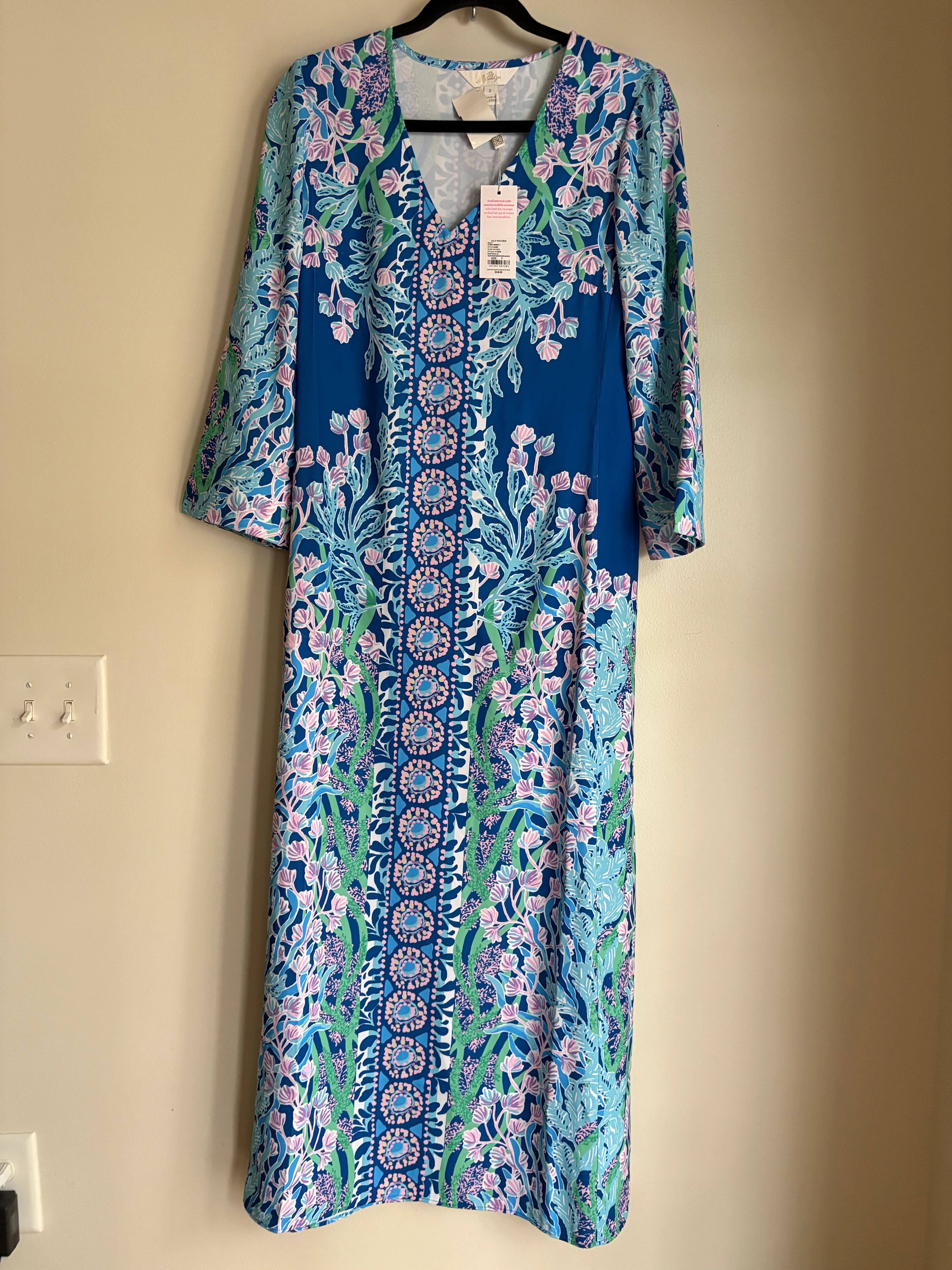 Dress Party Long By Lilly Pulitzer In Multi-colored, Size: 2 - Image 1