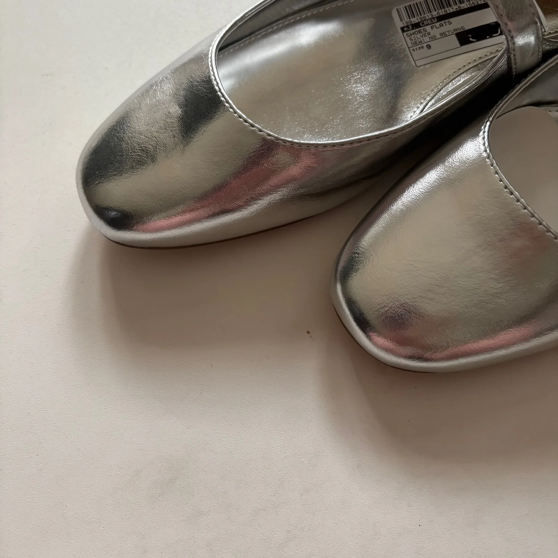 Shoes Flats By J. Crew In Silver, Size: 9 - Image 2