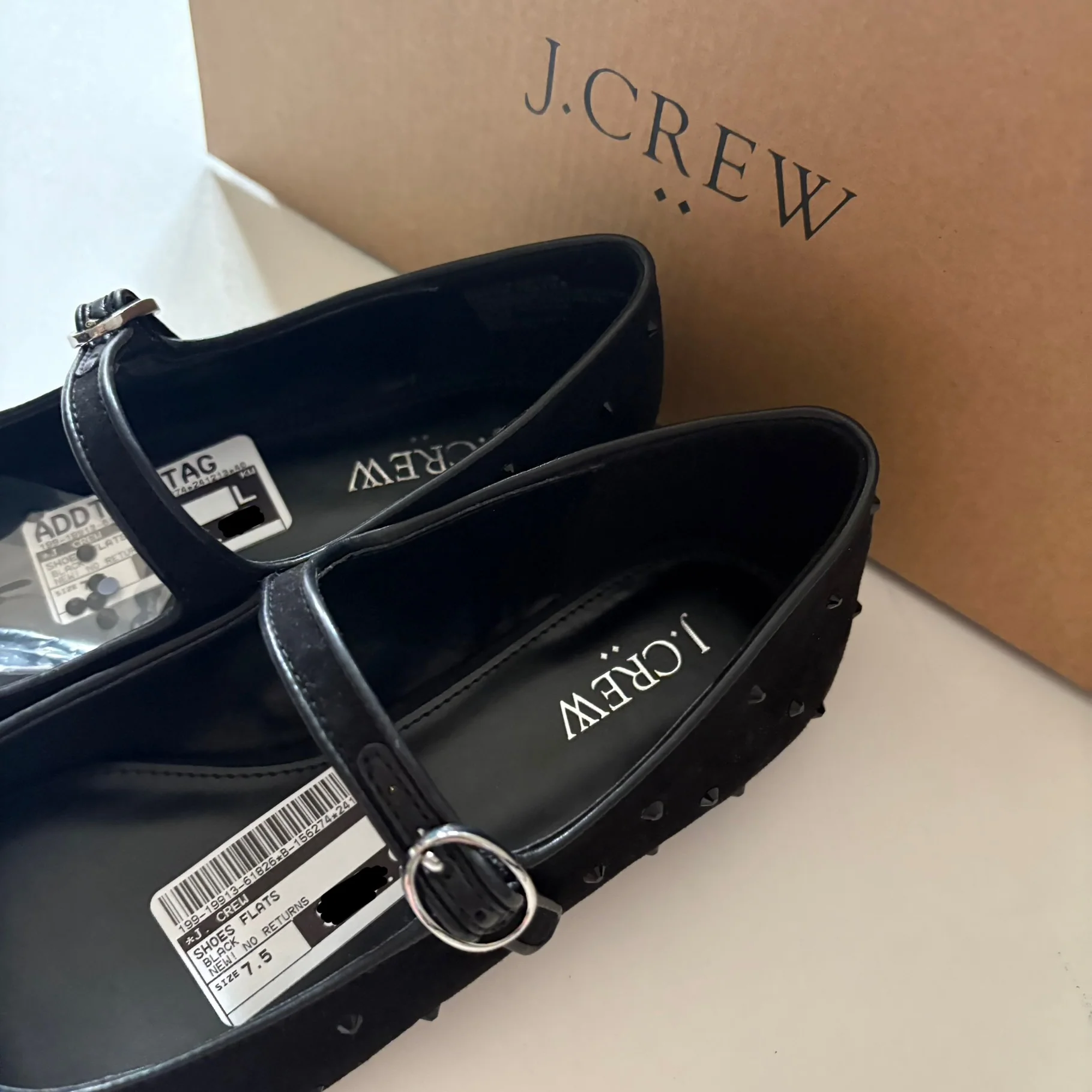 Shoes Flats By J. Crew In Black, Size: 7.5 - Image 3