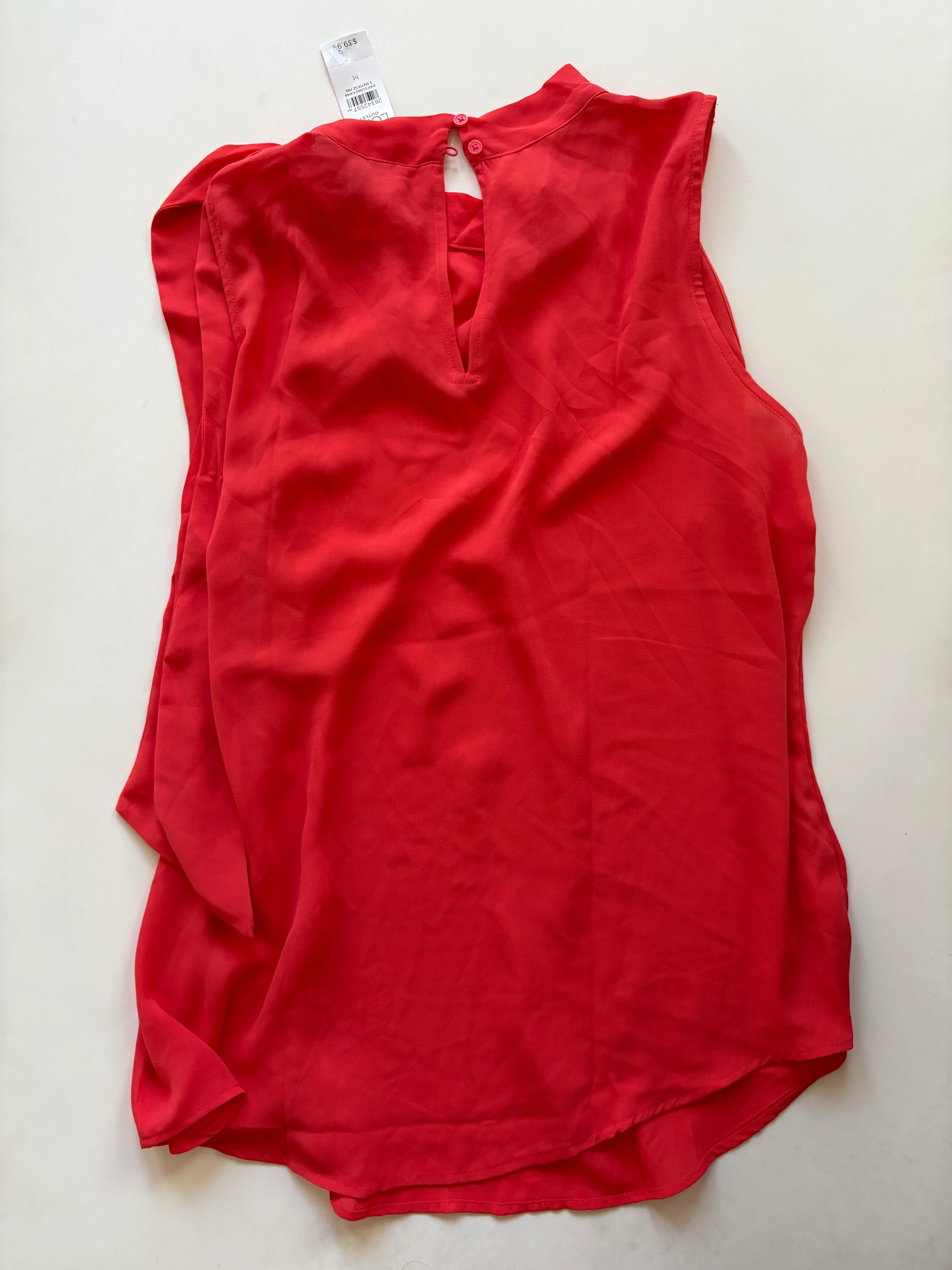 Blouse Sleeveless By Loft In Orange, Size: M - Image 2