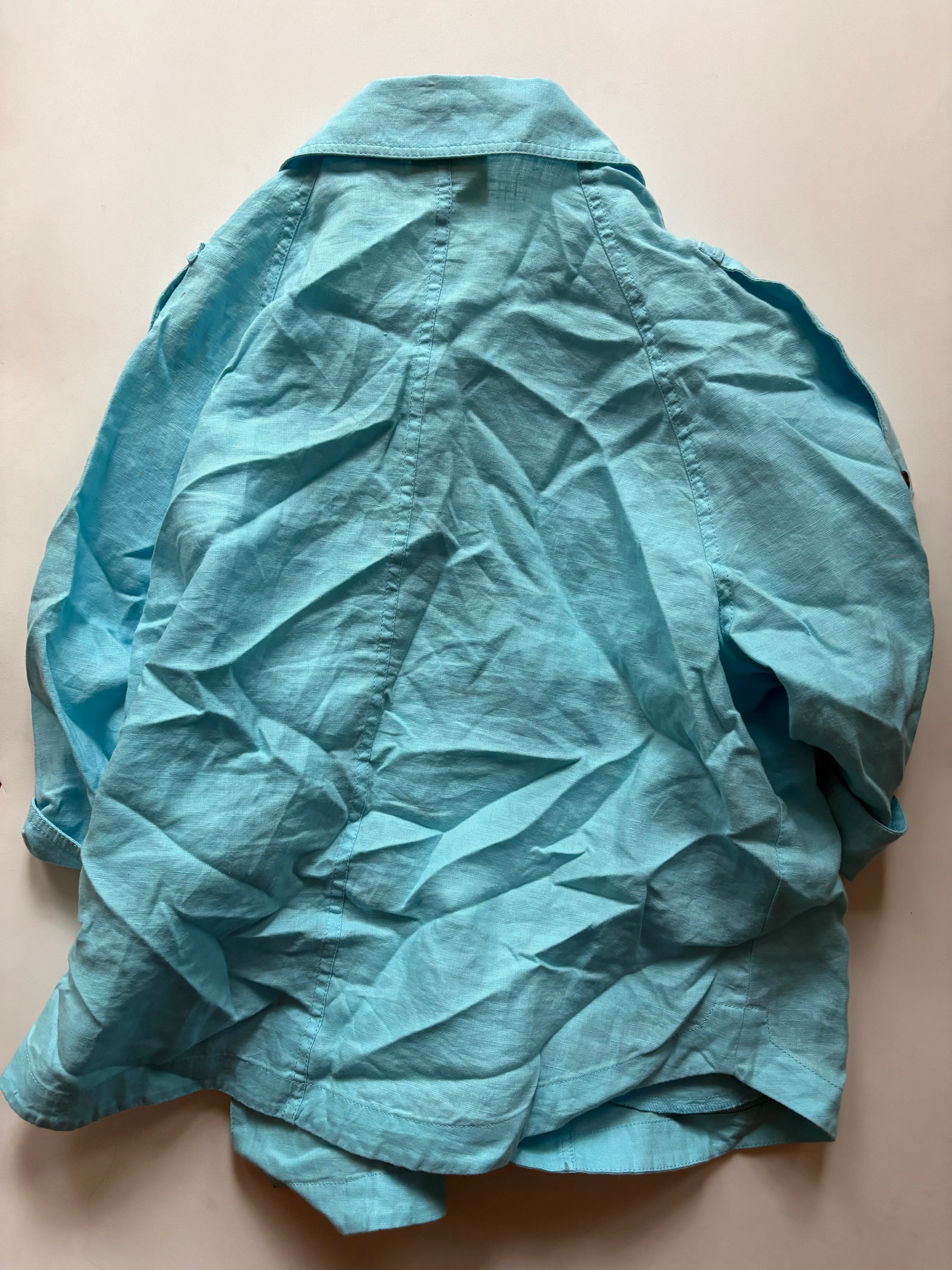 Jacket Other By Chicos In Blue, Size: L - Image 2