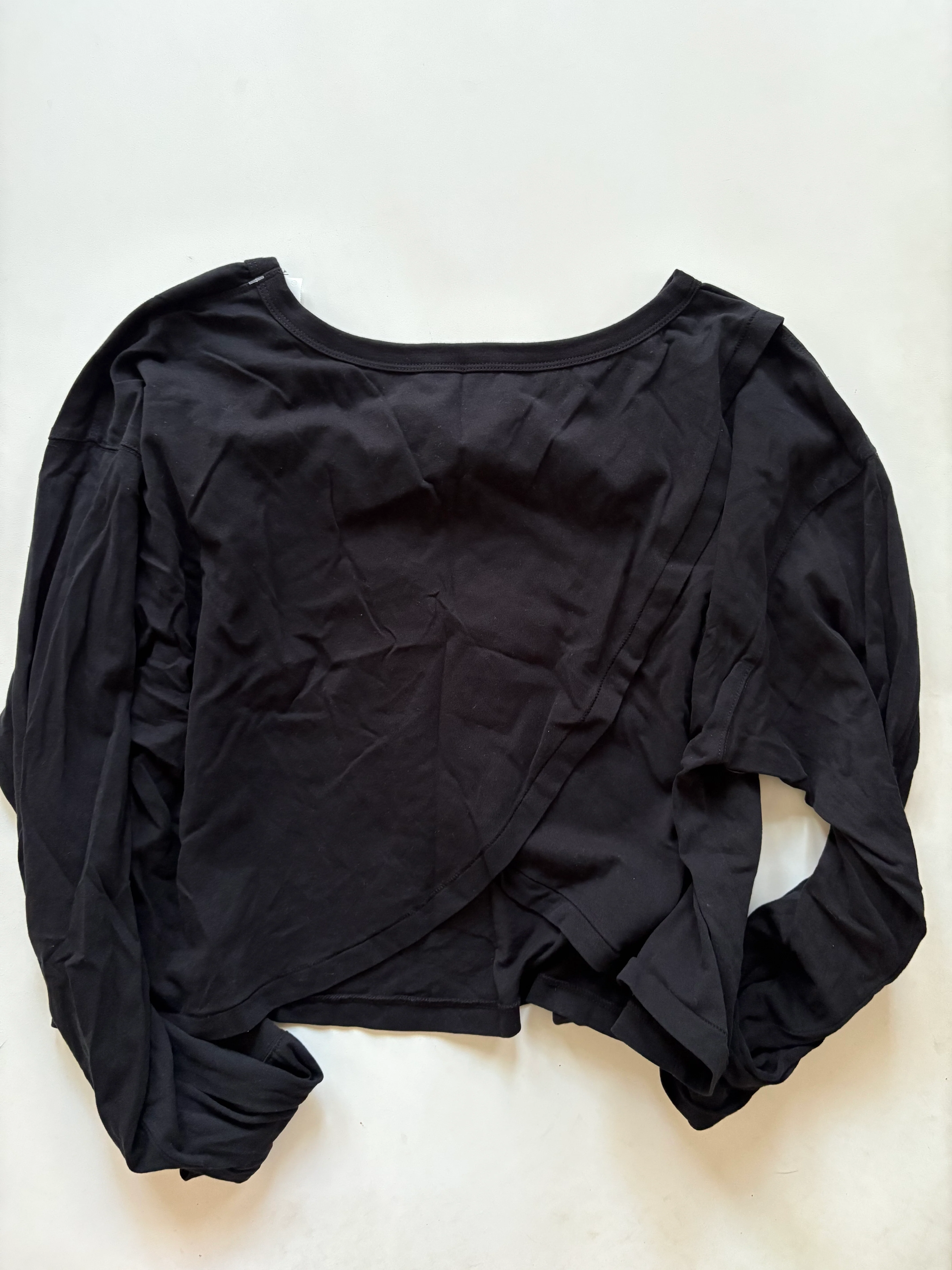 Athletic Top Long Sleeve Crewneck By Fabletics In Black, Size: L - Image 2