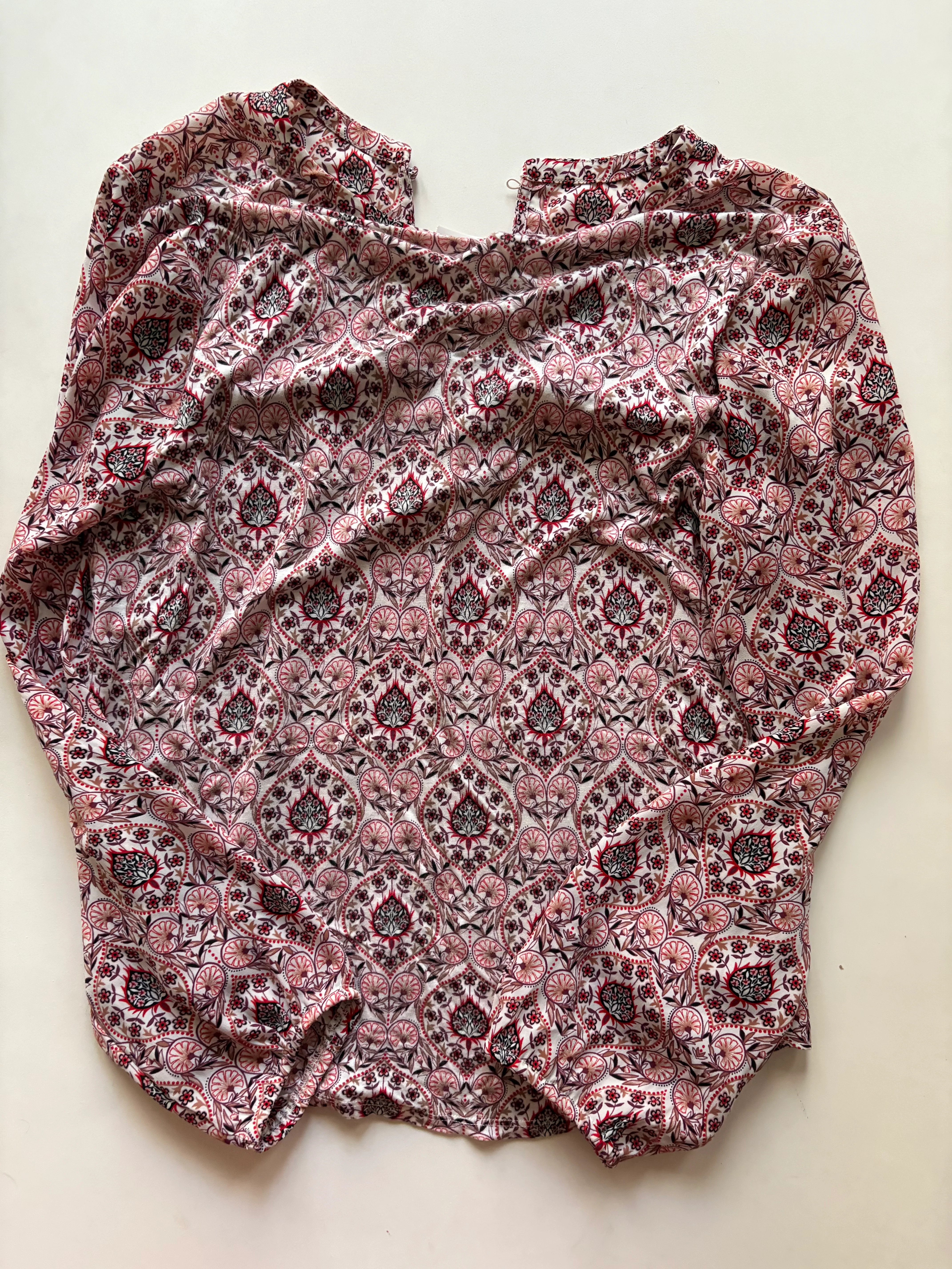 Top 2pc Long Sleeve By Loft In Orange, Size: L - Image 2