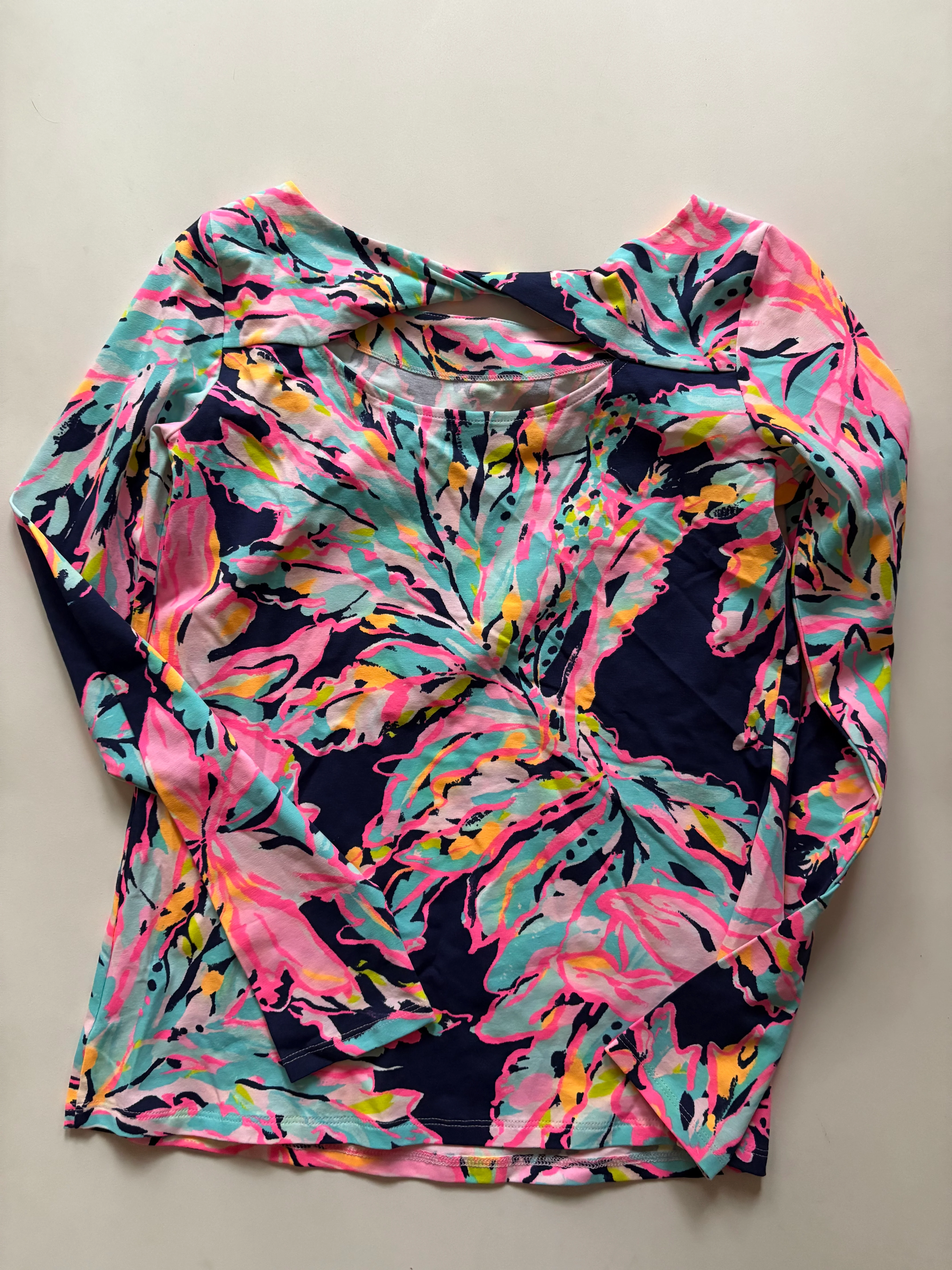 Top Long Sleeve By Lilly Pulitzer In Multi-colored, Size: Xs - Image 2